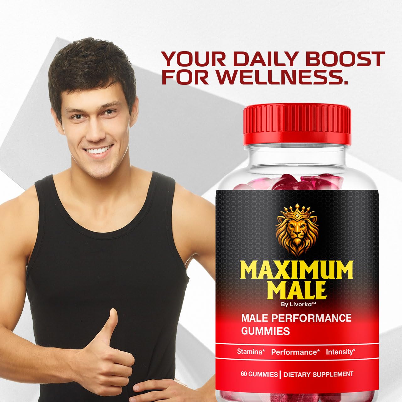 LIVORKA Maximum Male Gummies 300 Gummies