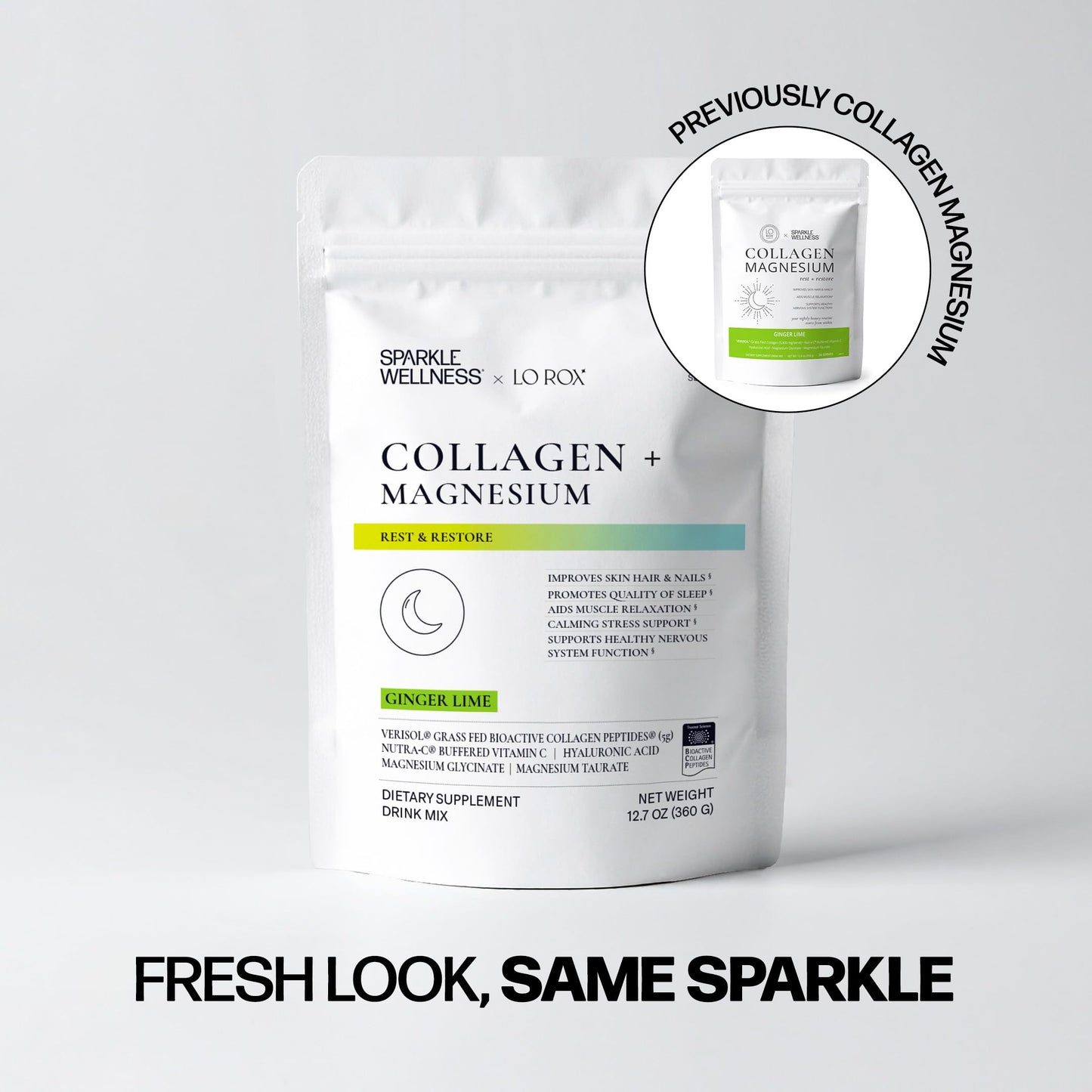 Sparkle Wellness VERISOL Collagen + Magnesium for Sleep Powder 12.6