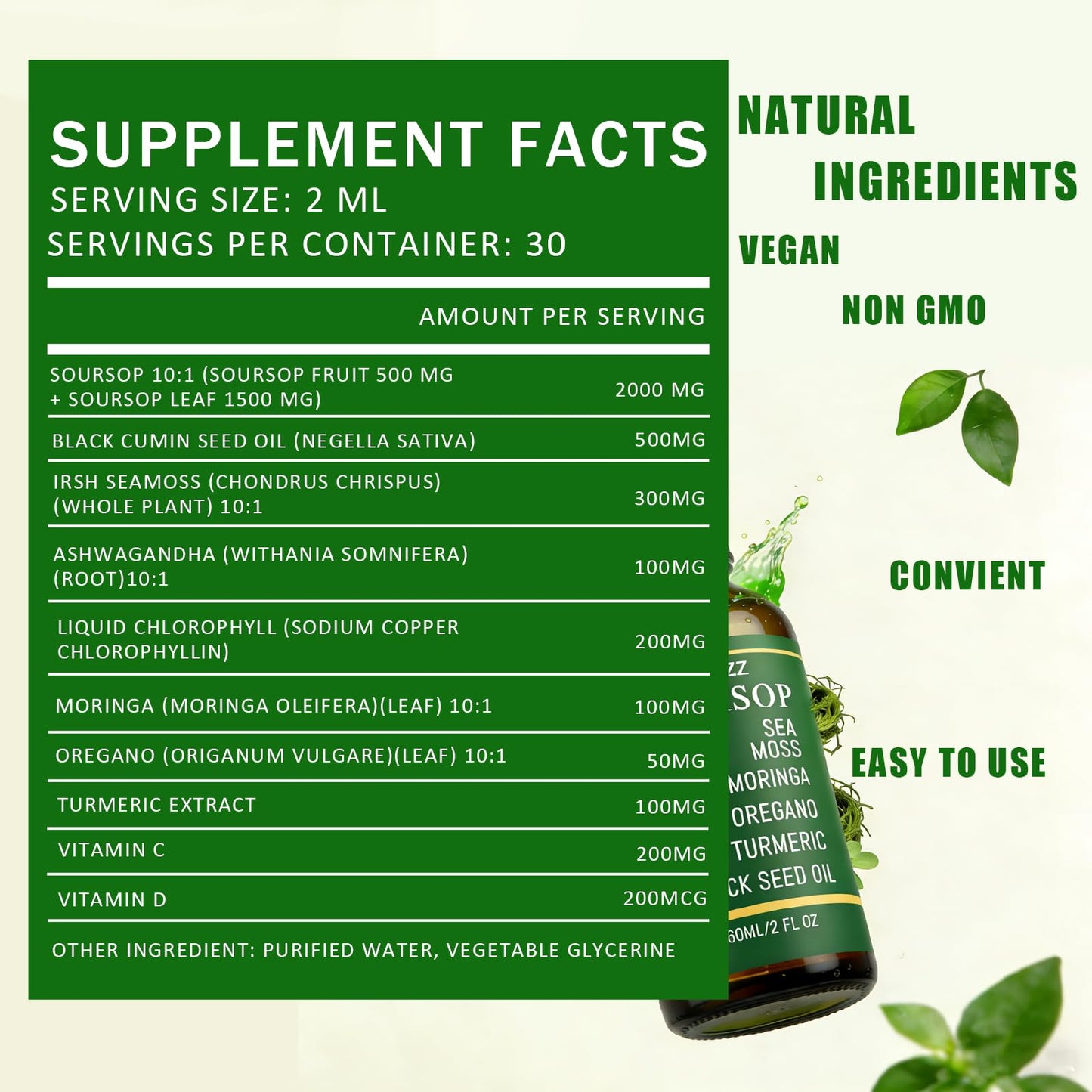 LIMYGOO Qizfyzz Soursop Bitters Capsule 1 Count