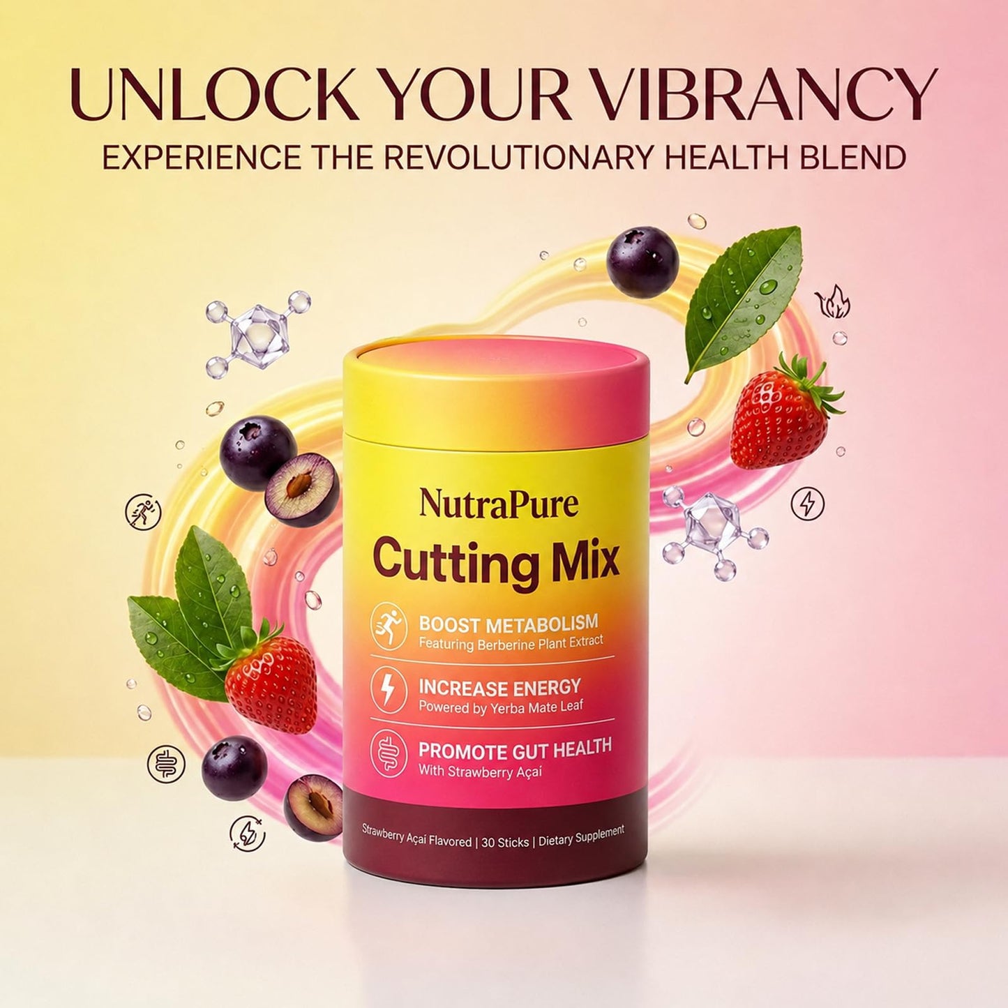 NutraPure Health Cutting Mix Powder 1 Ounce (Pack of 1)