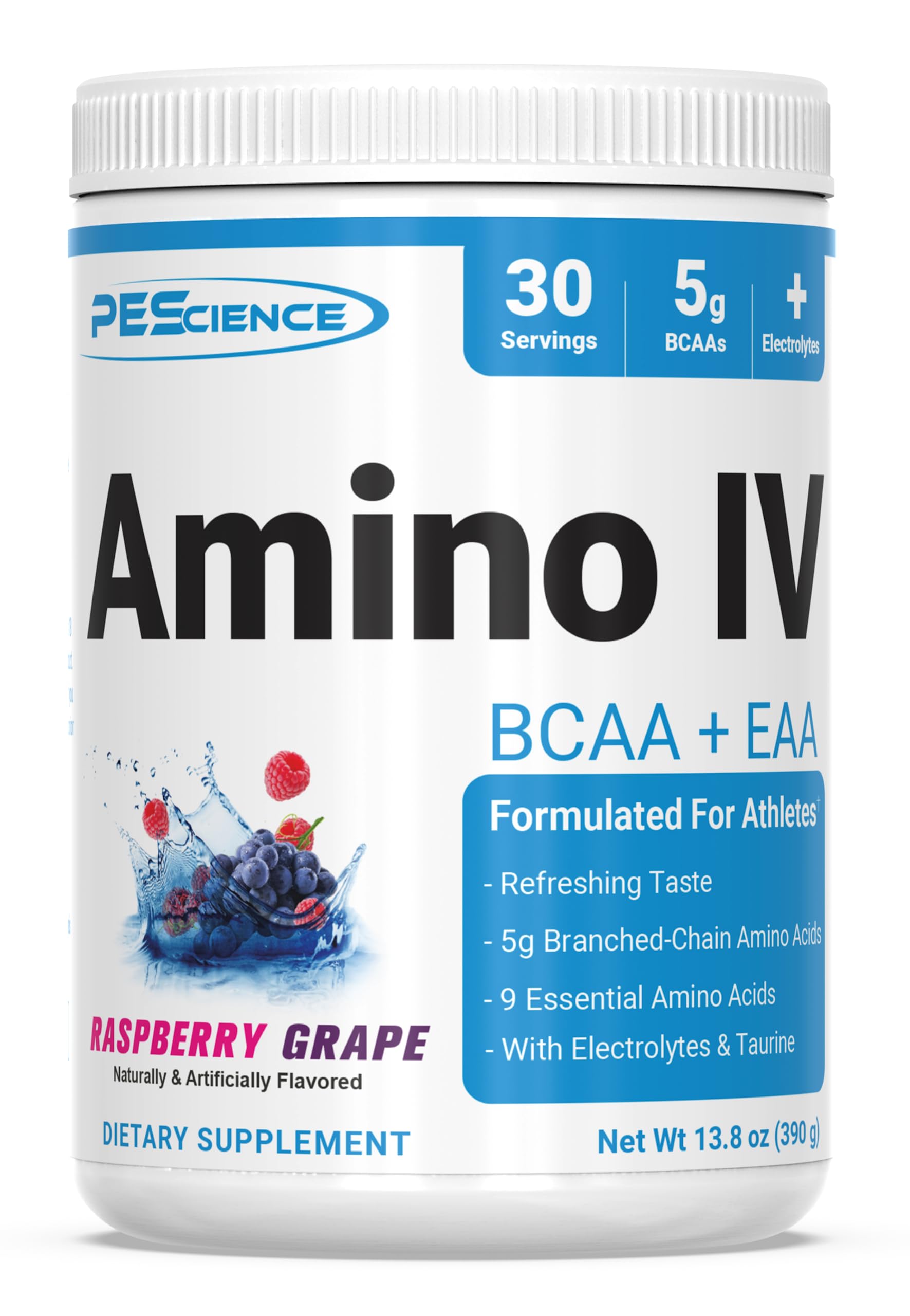 PEScience Amino IV BCAA & EAA Powder, 13.4 Ounce