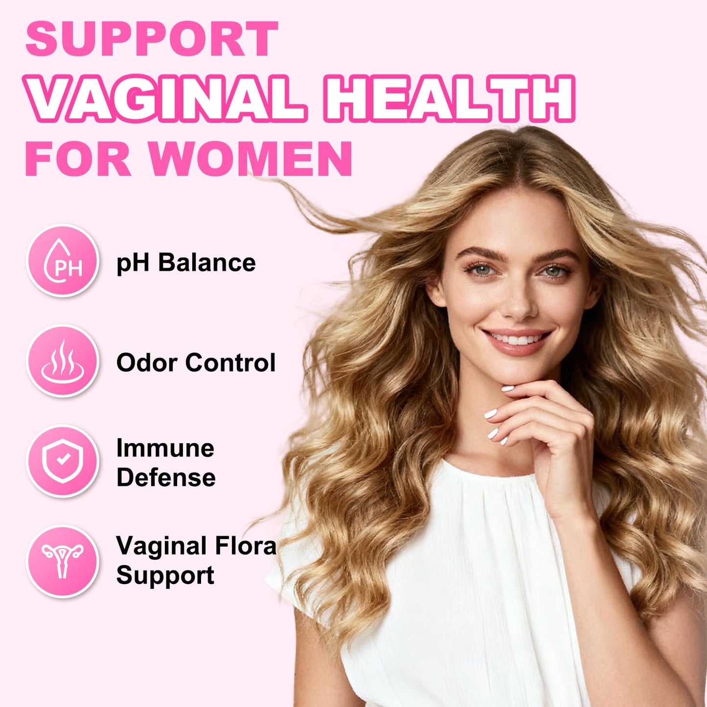 Flyrocer Feminine Balance Gummies for Women, Pineapple Flavor, 60 Count
