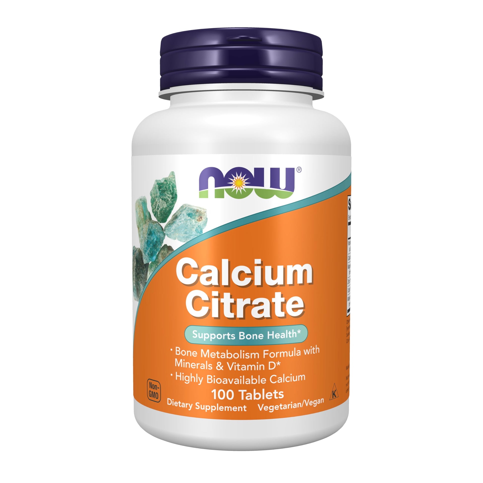 NOW Foods Calcium Citrate with Minerals and D Tablets, 100 Count