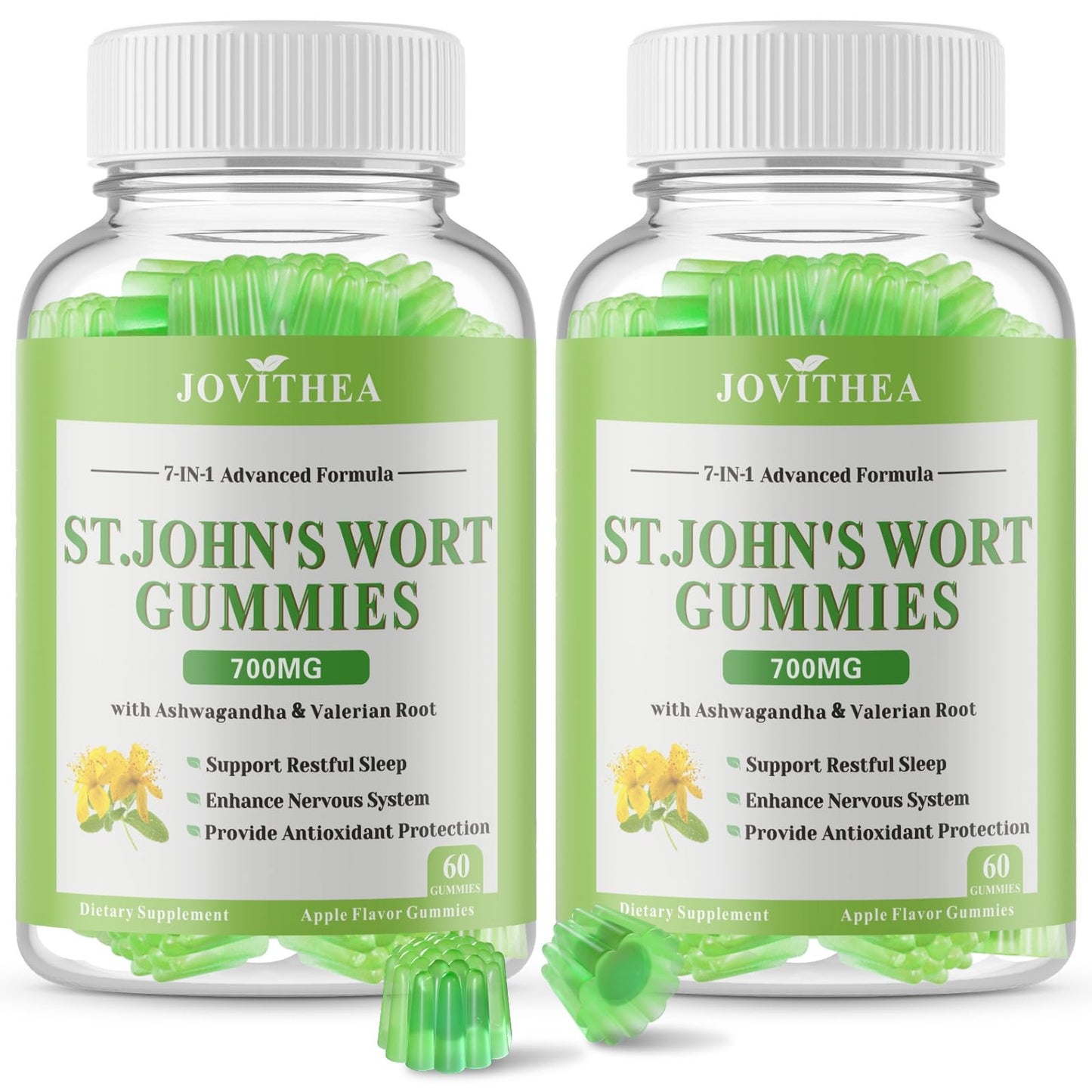 JOVITHEA St John's Wort Gummies 700mg 120 Count