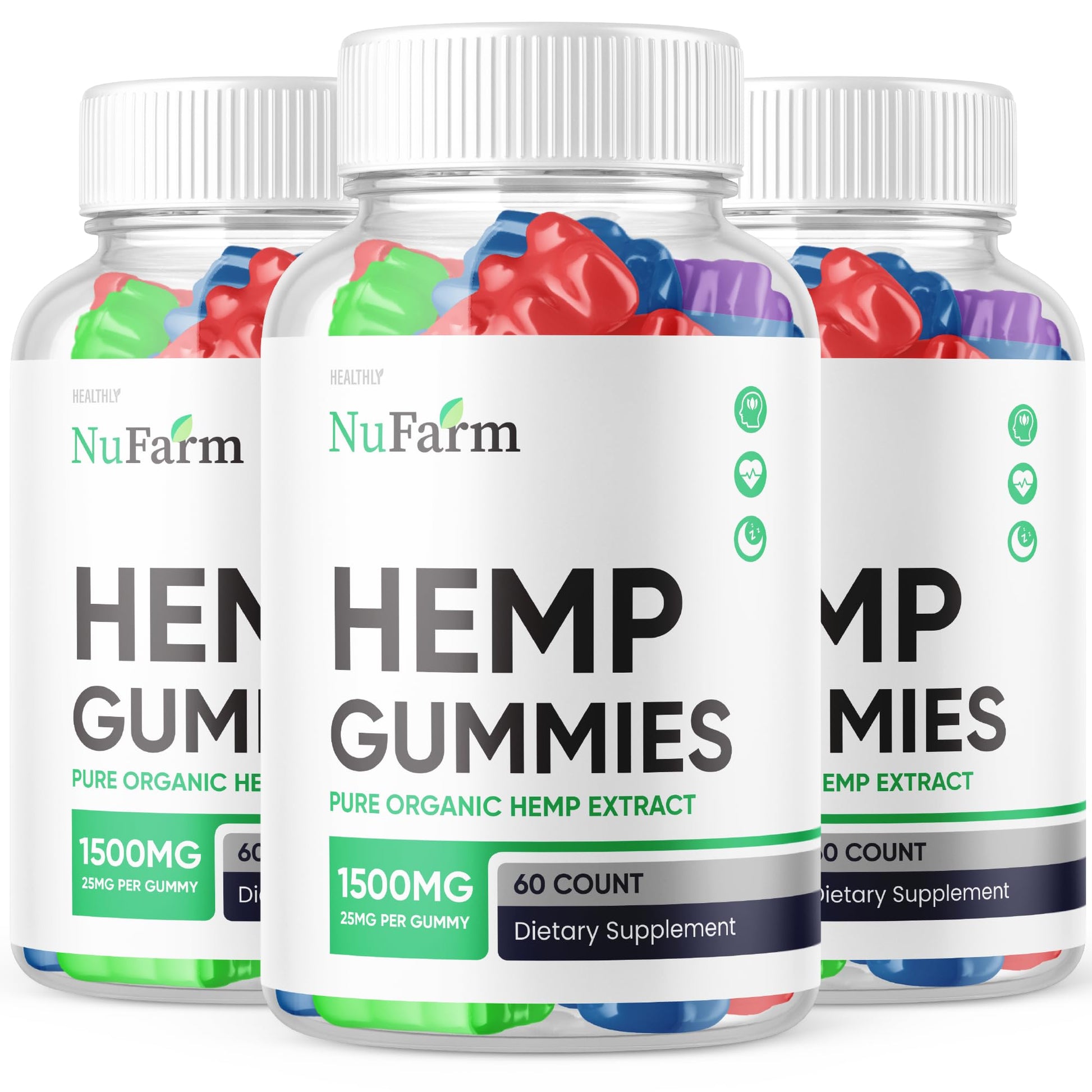 Purvia Nufarm Hemp Gummies 180 Count