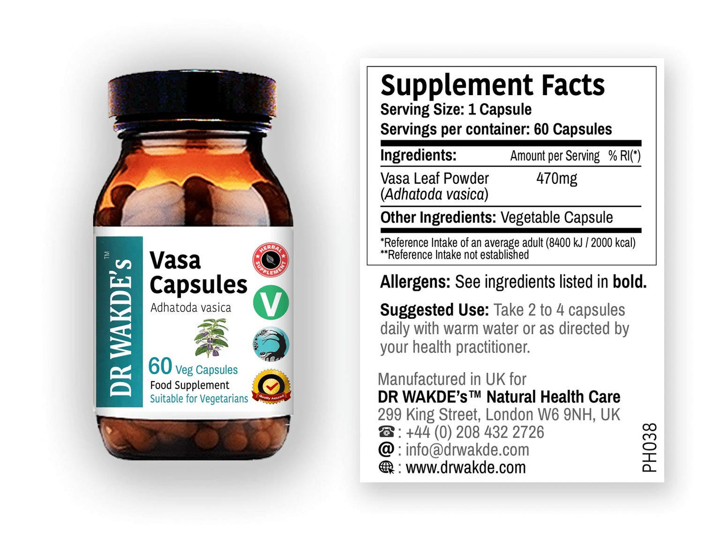 DR WAKDE'S Vasa Capsules, 1 Count