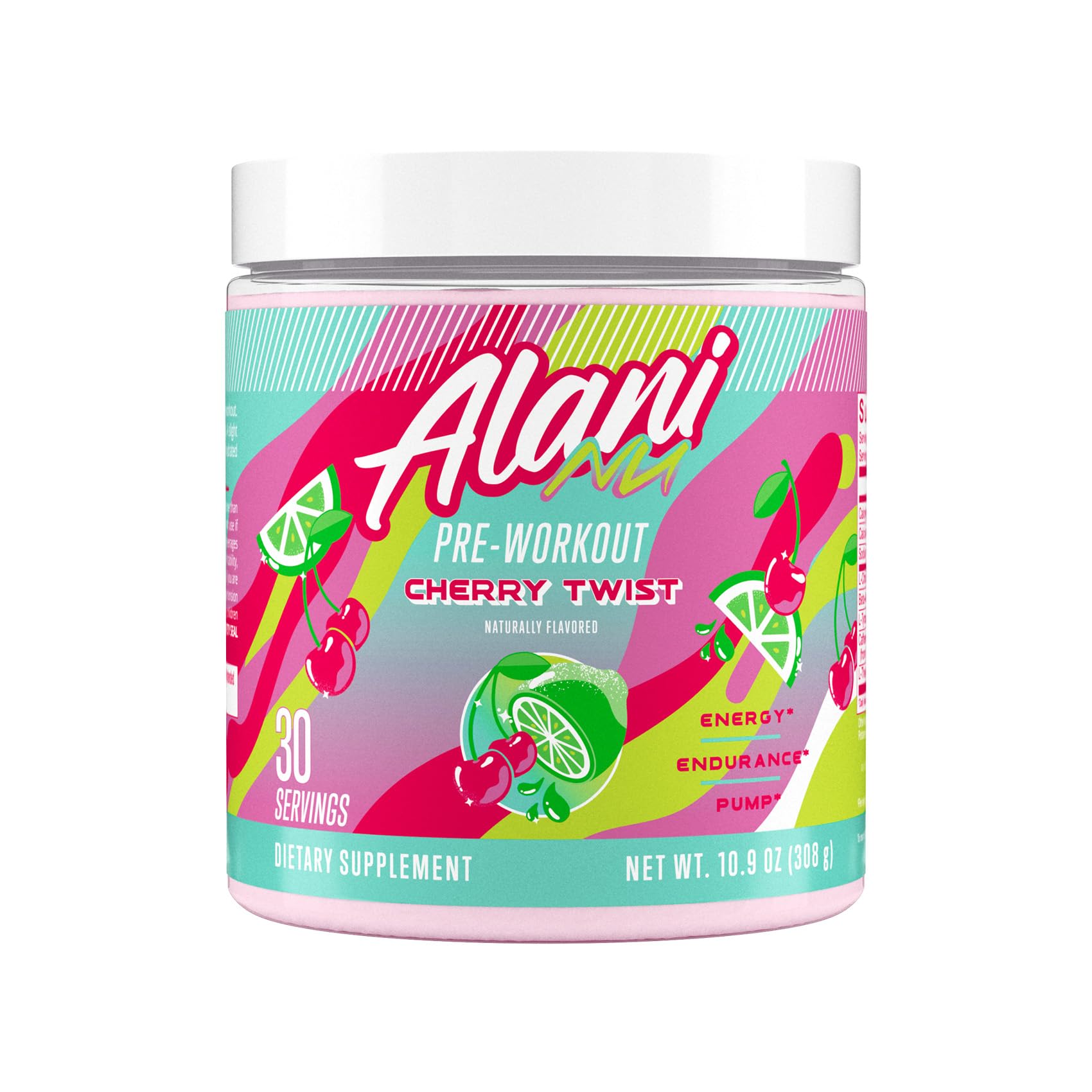 Alani Nu Pre Workout Powder Cherry Twist 10.9 Ounce