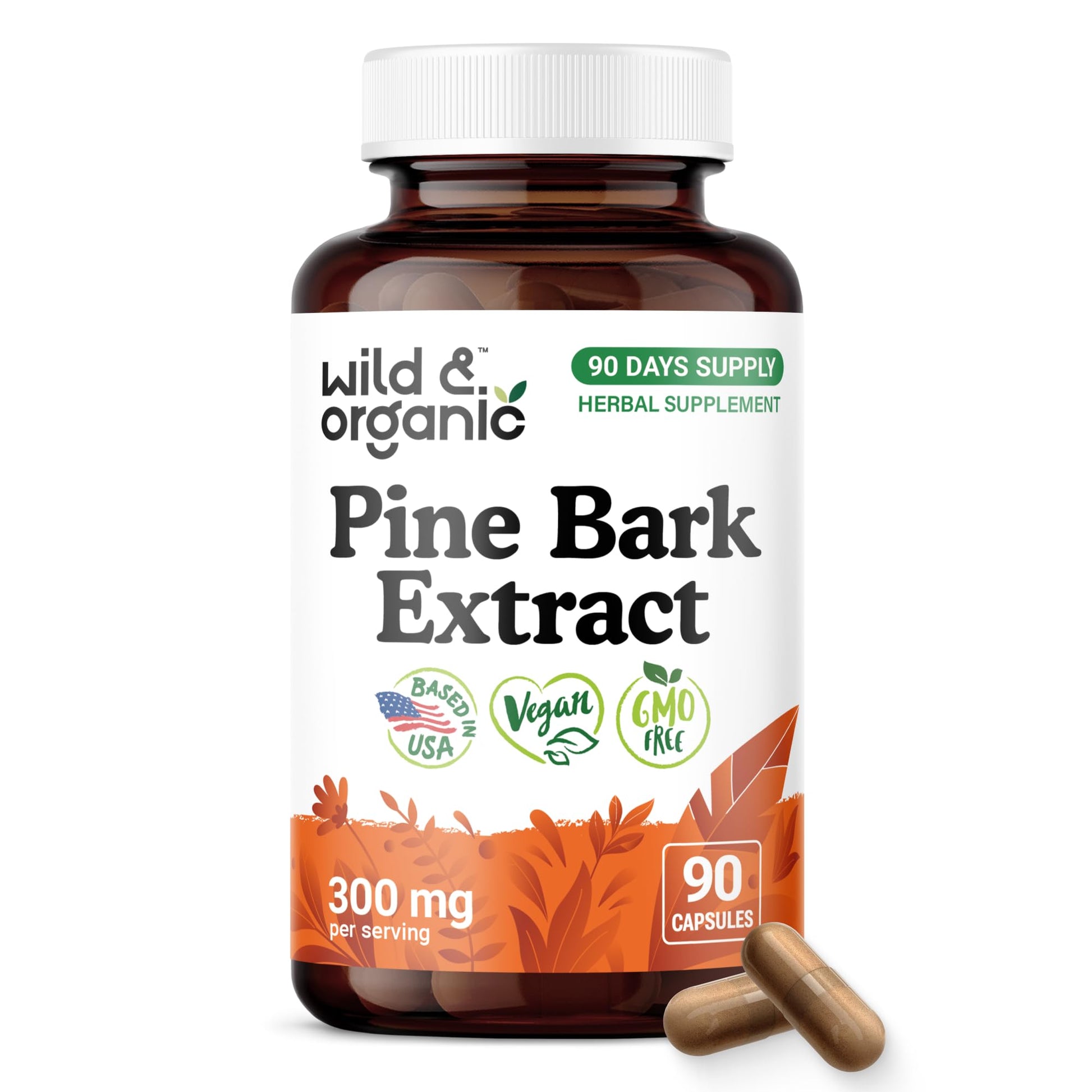 Wild & Organic Pine Bark Extract Capsules 90 Capsules