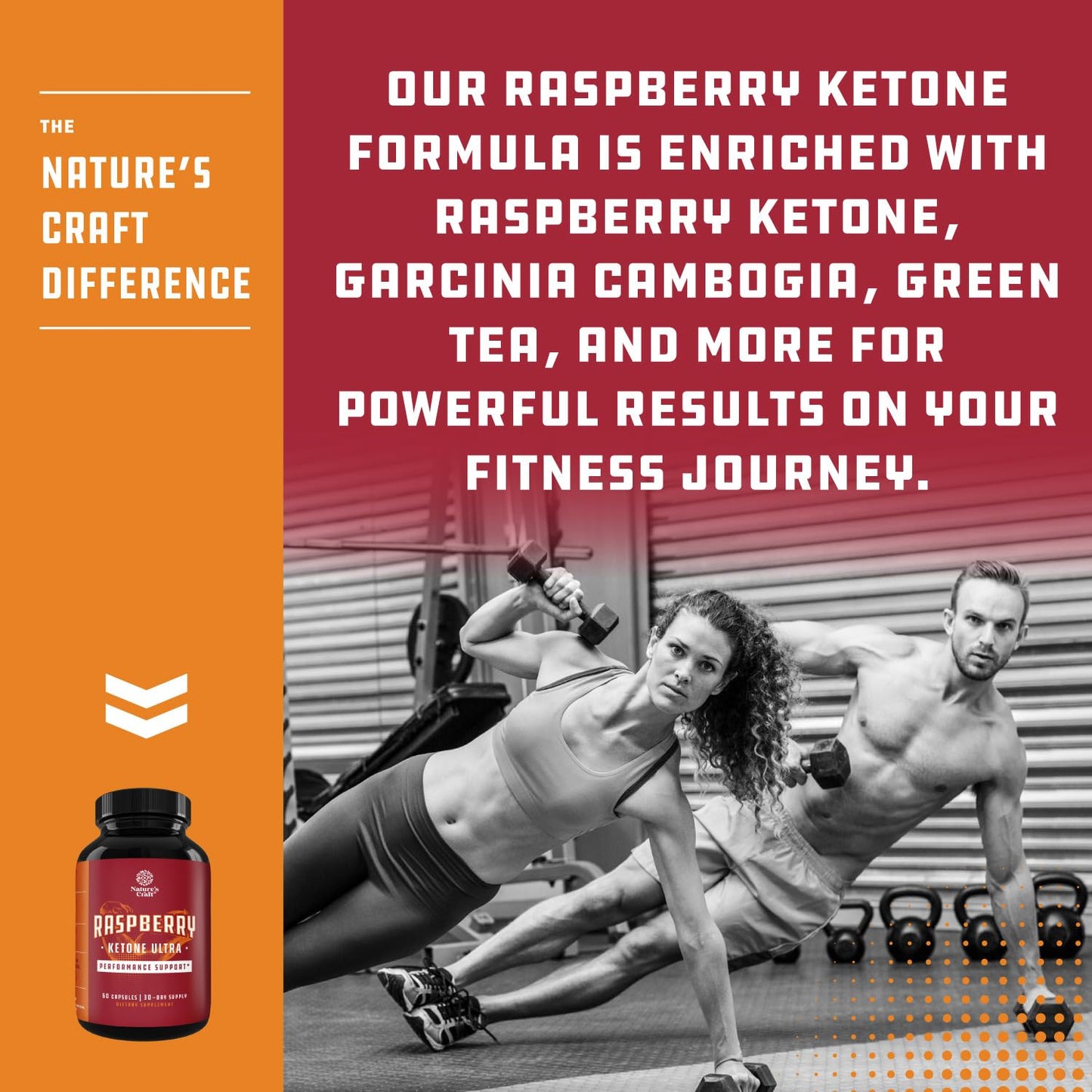 Natures Craft Raspberry Ketones Weight-Loss Gummies with Green Tea Extract, African Mango & Zinc, 180 Count