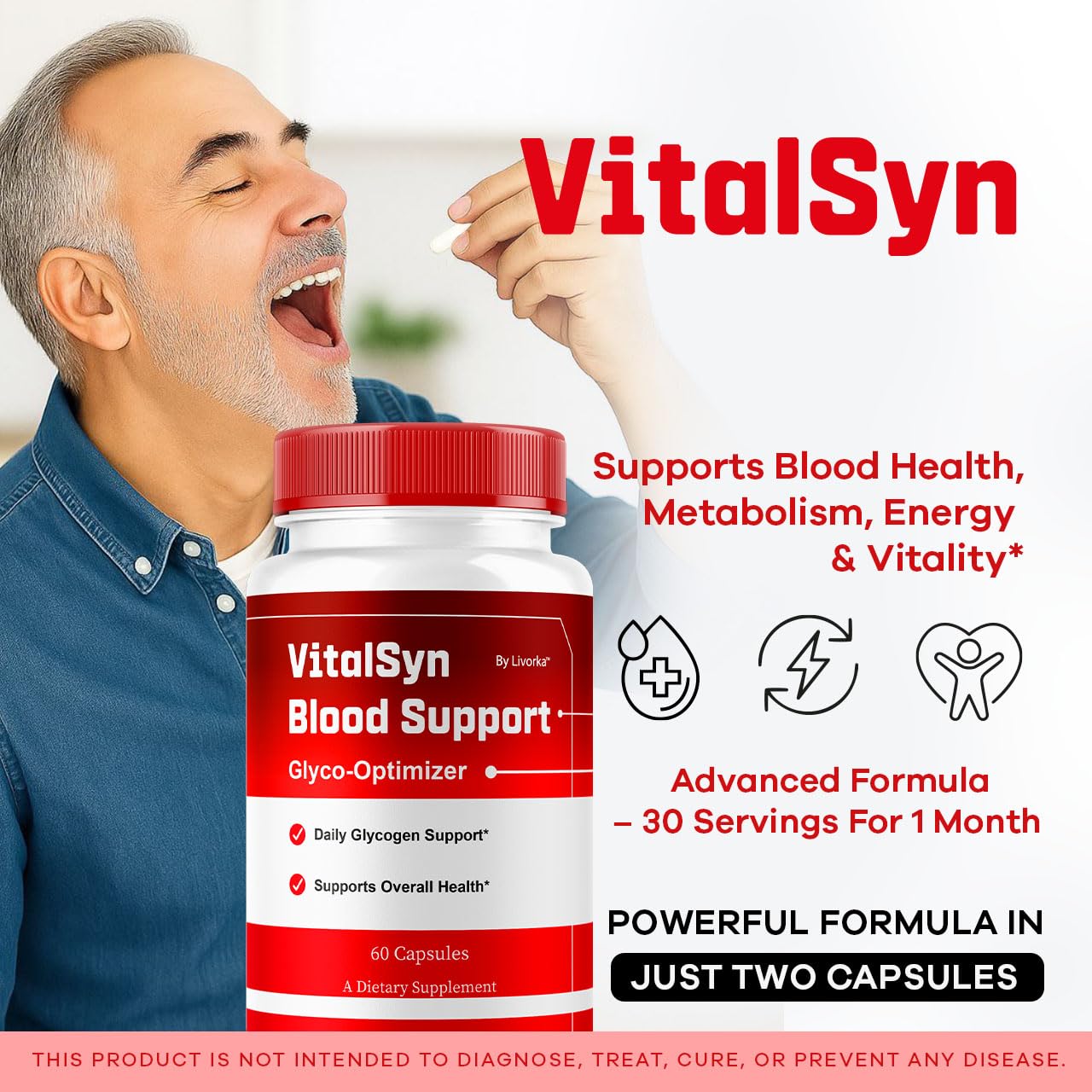 LIVORKA Vitalsyn Blood Support, 300 Capsules