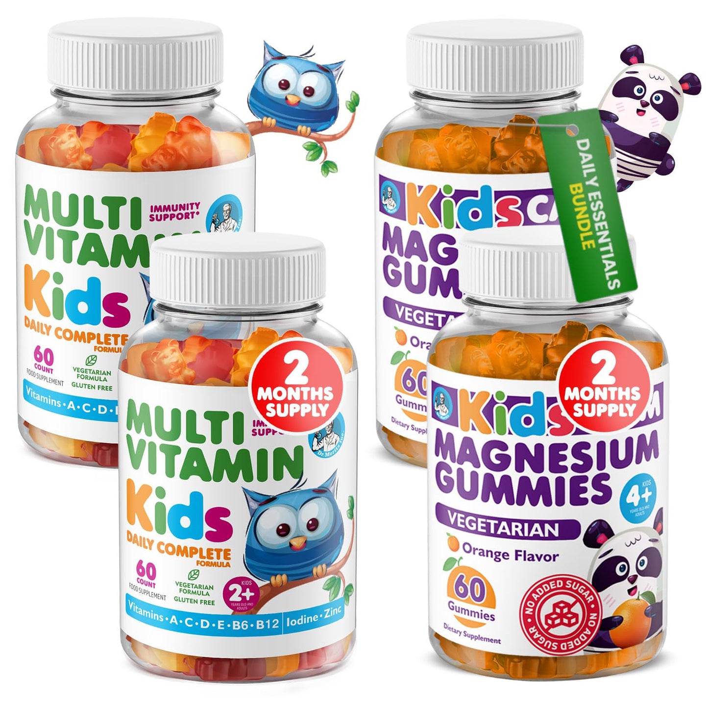 DR. MORITZ Kids Magnesium & Multivitamin Gummies, 240 Count