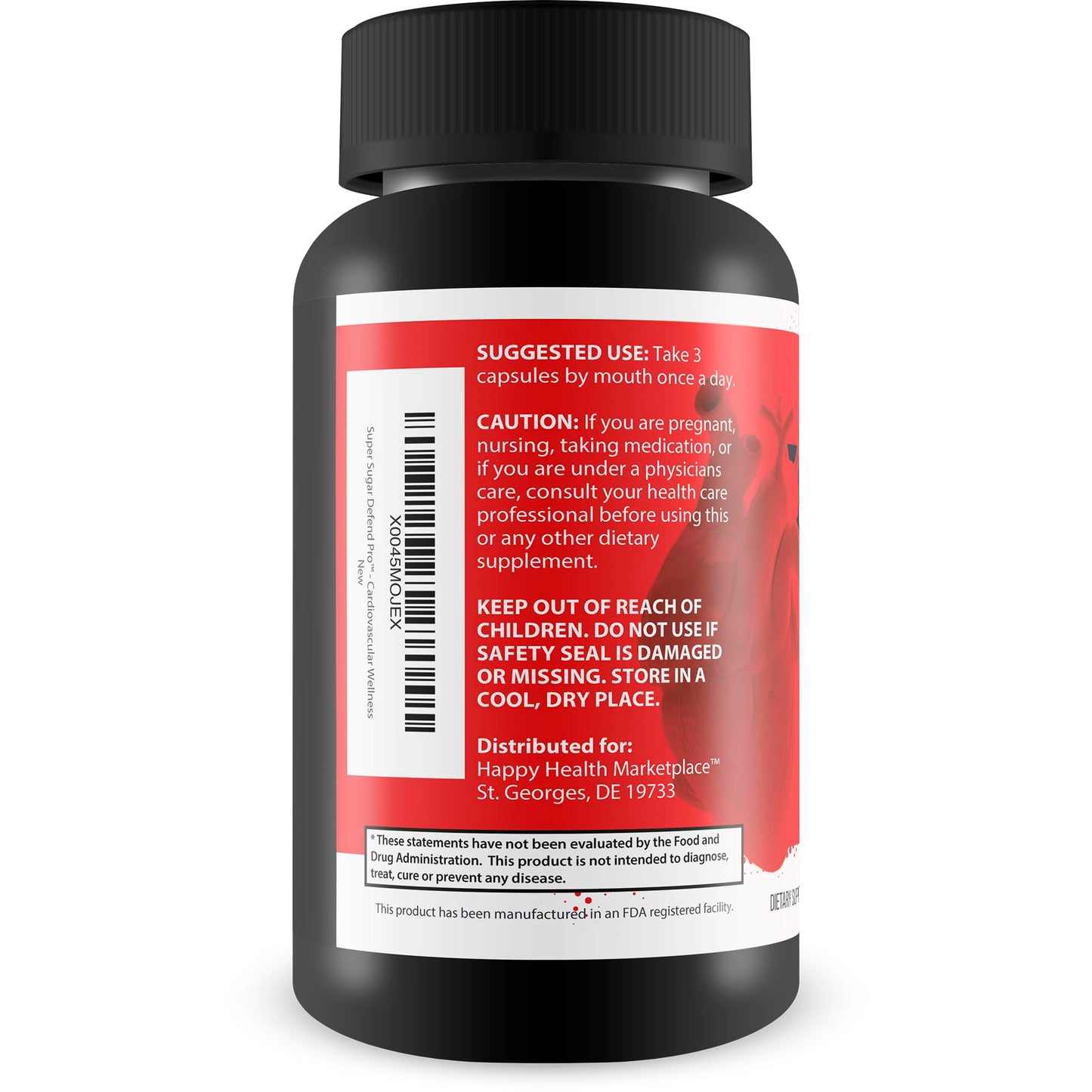 Happy Health Marketplace Cardiovascular Wellness Super Sugar Defense Pro Capsule 90 Count