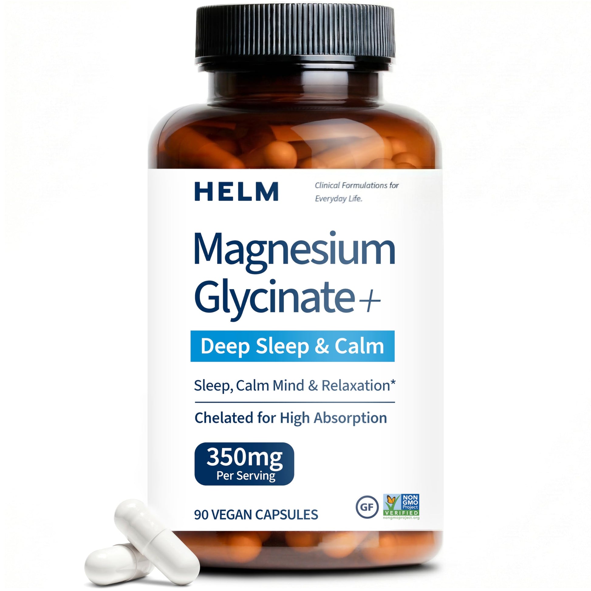 Helm Nutrition Magnesium Glycinate Capsule, 90 Count