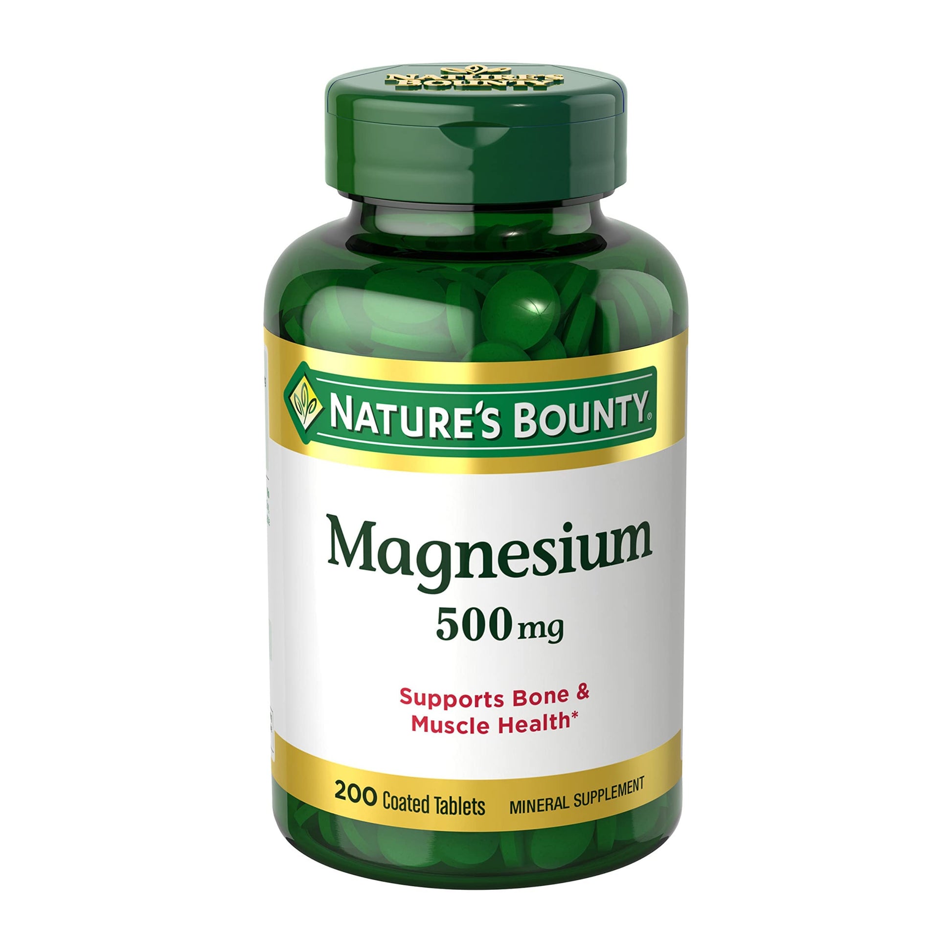 Nature's Bounty Magnesium Tablets 500 mg, 200 Count