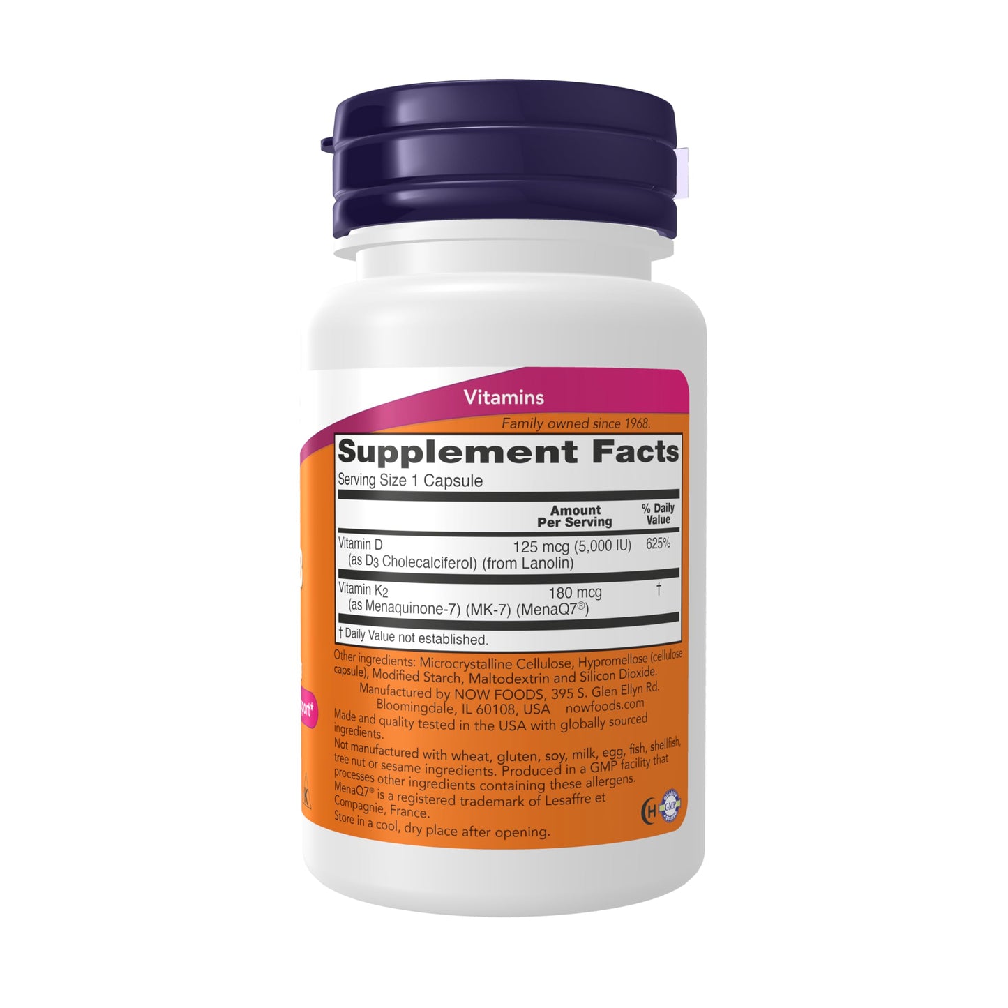 NOW Foods Vitamin D-3 1000iu Capsule 90 Count