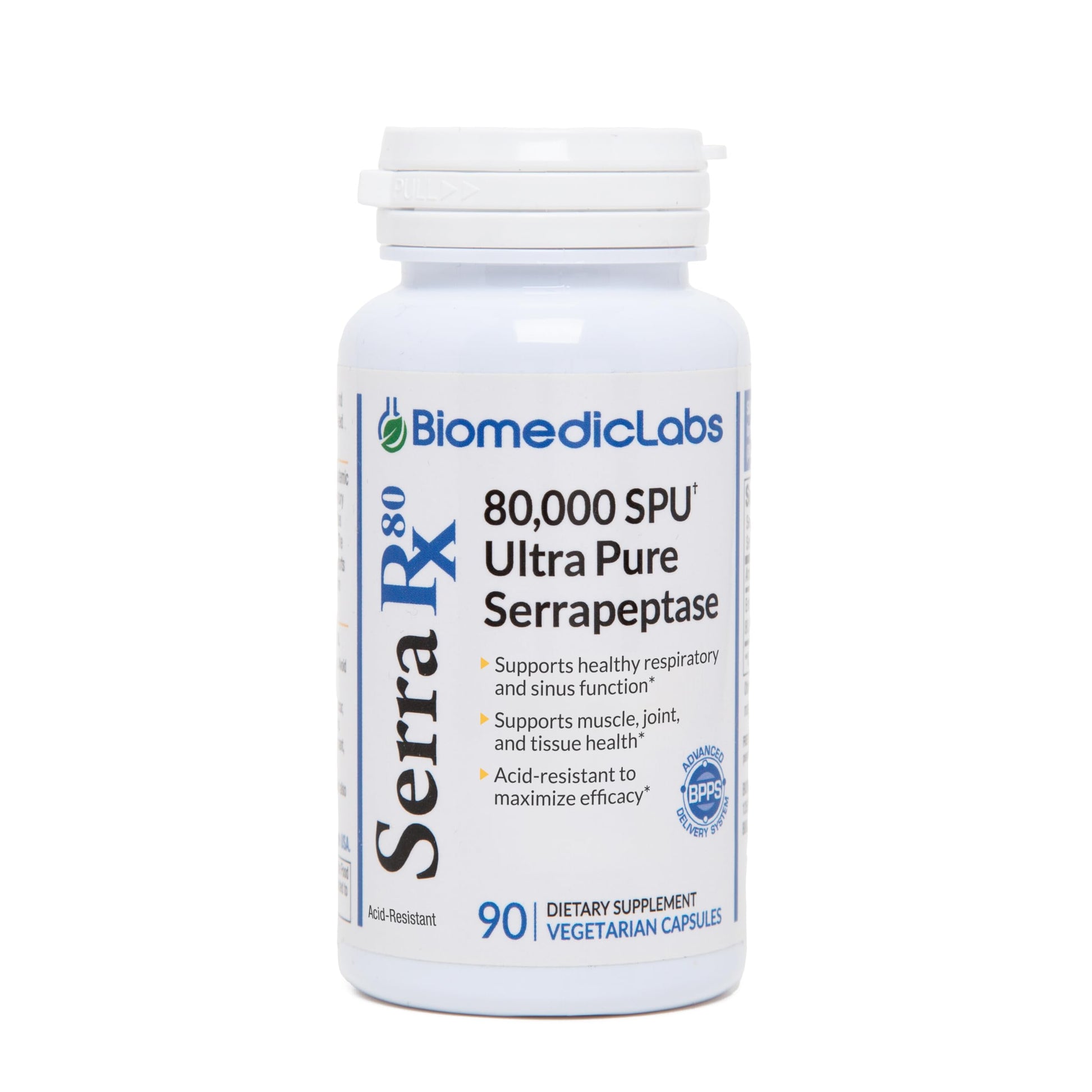 Biomedic Labs RX Serra-RX 80,000 SPU Serrapeptase Capsule, 1 Count