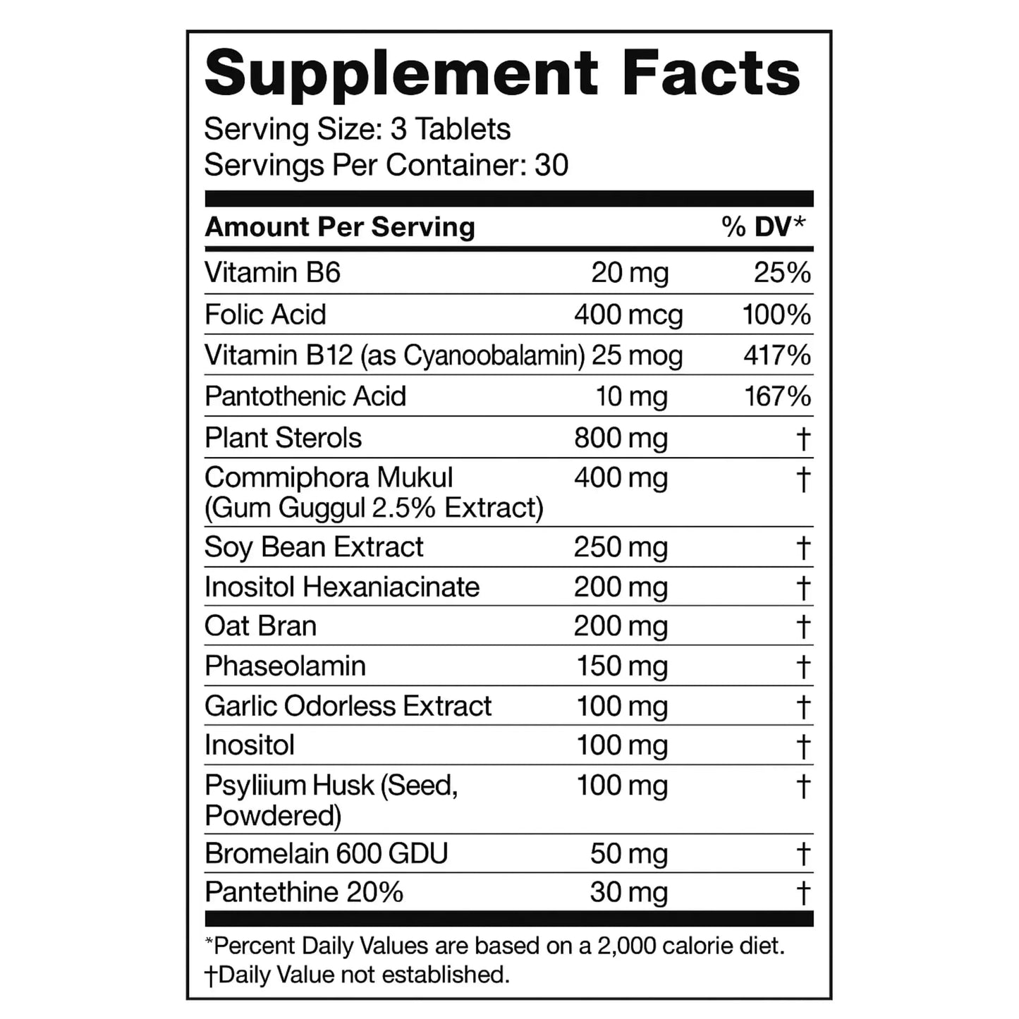 Manteniendo Tu Salud Cholesterol Support 90 Tablets