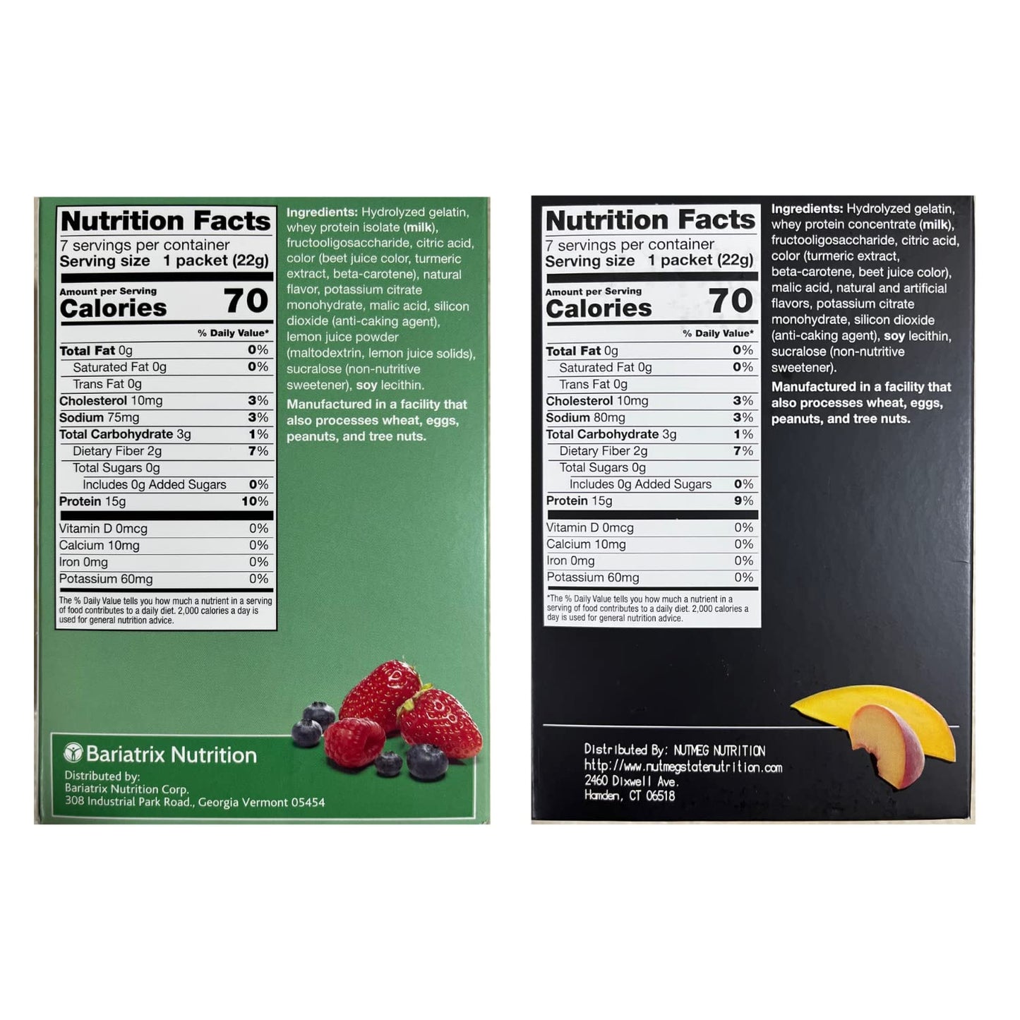 ProtiFit High Protein Berry Blast & Peach Mango Fruit Drink Powder, 2 Pack