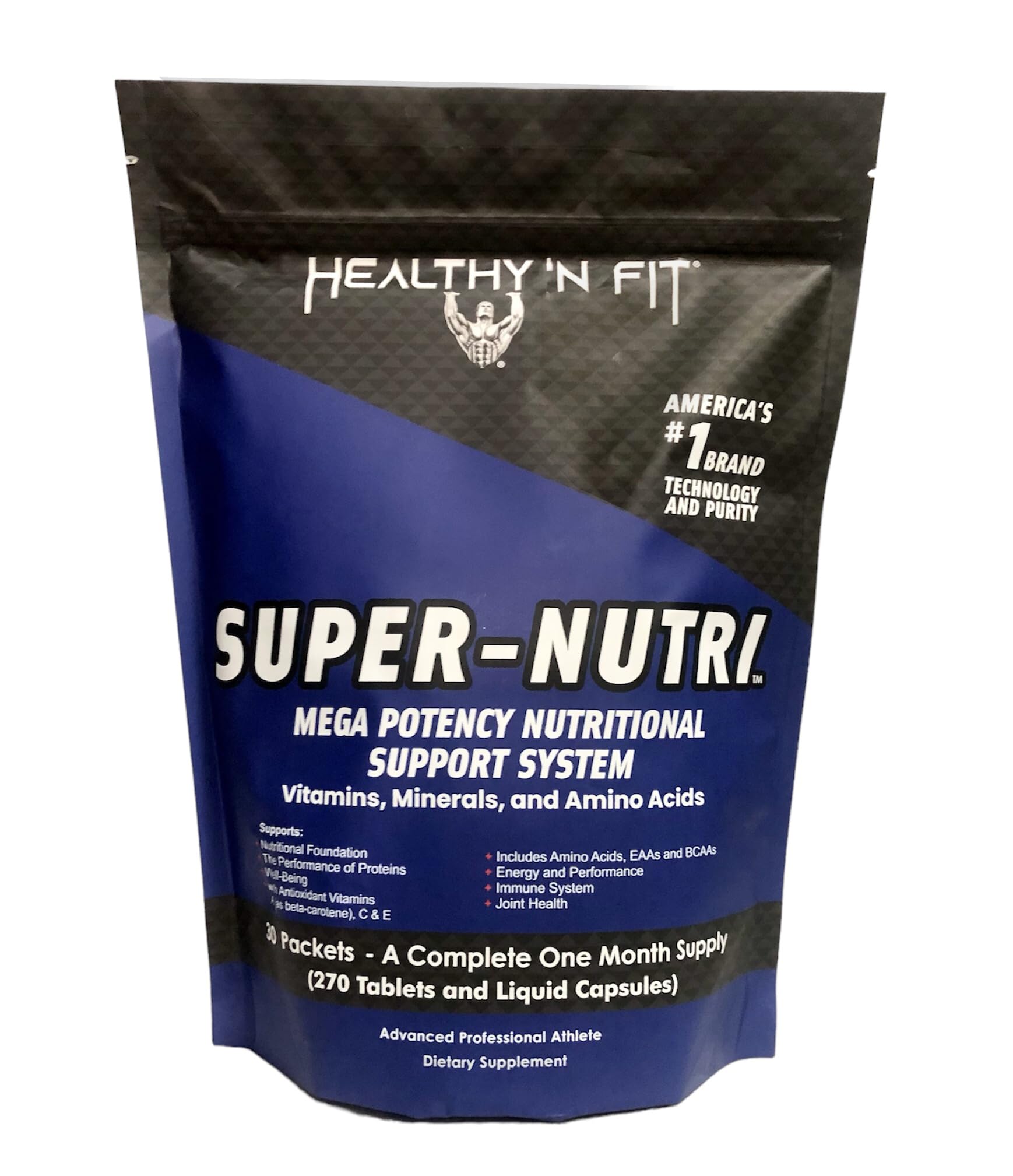 Healthy 'N Fit Super-Nutri Pack Mega Potency Multi-Vitamin Pak Tablets, 30 Count