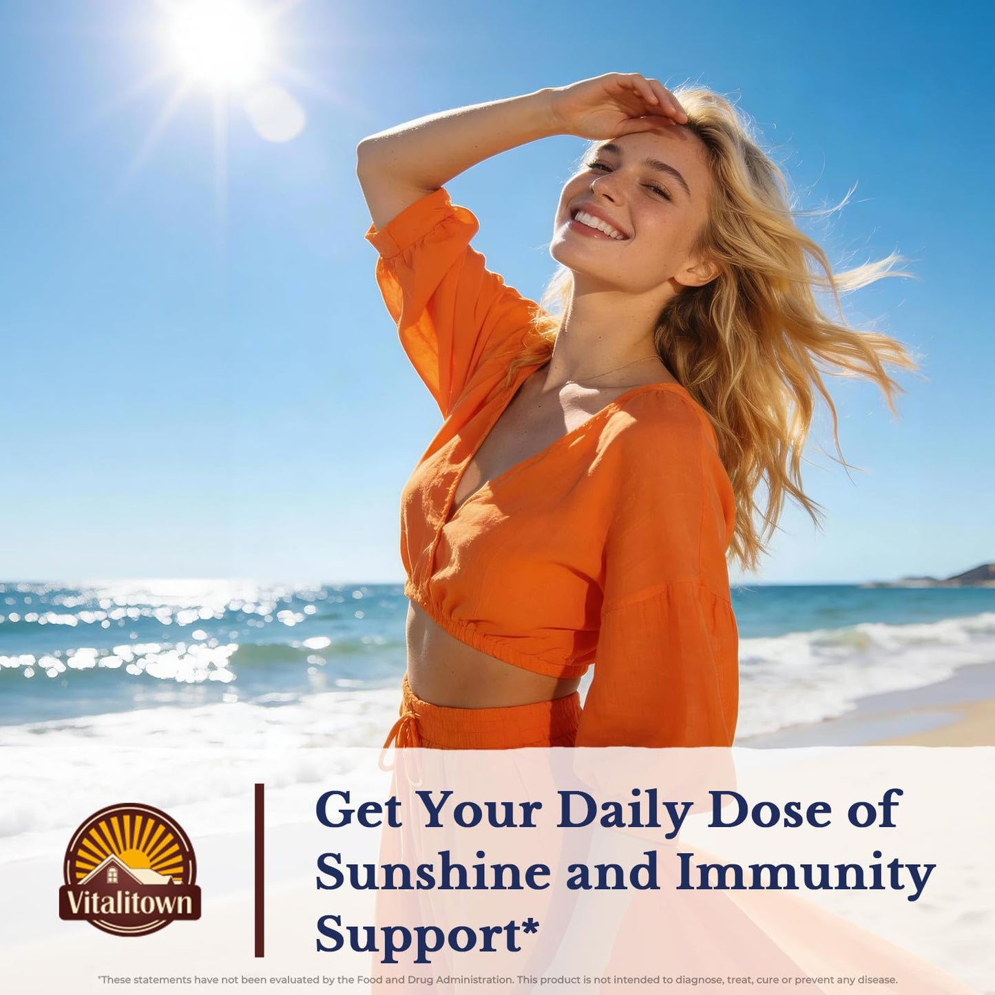 Vitalitown Vitamin D3 K2 Supplement D3 5000 IU, Vitamin K2 MK-7 100 mcg Softgels 120