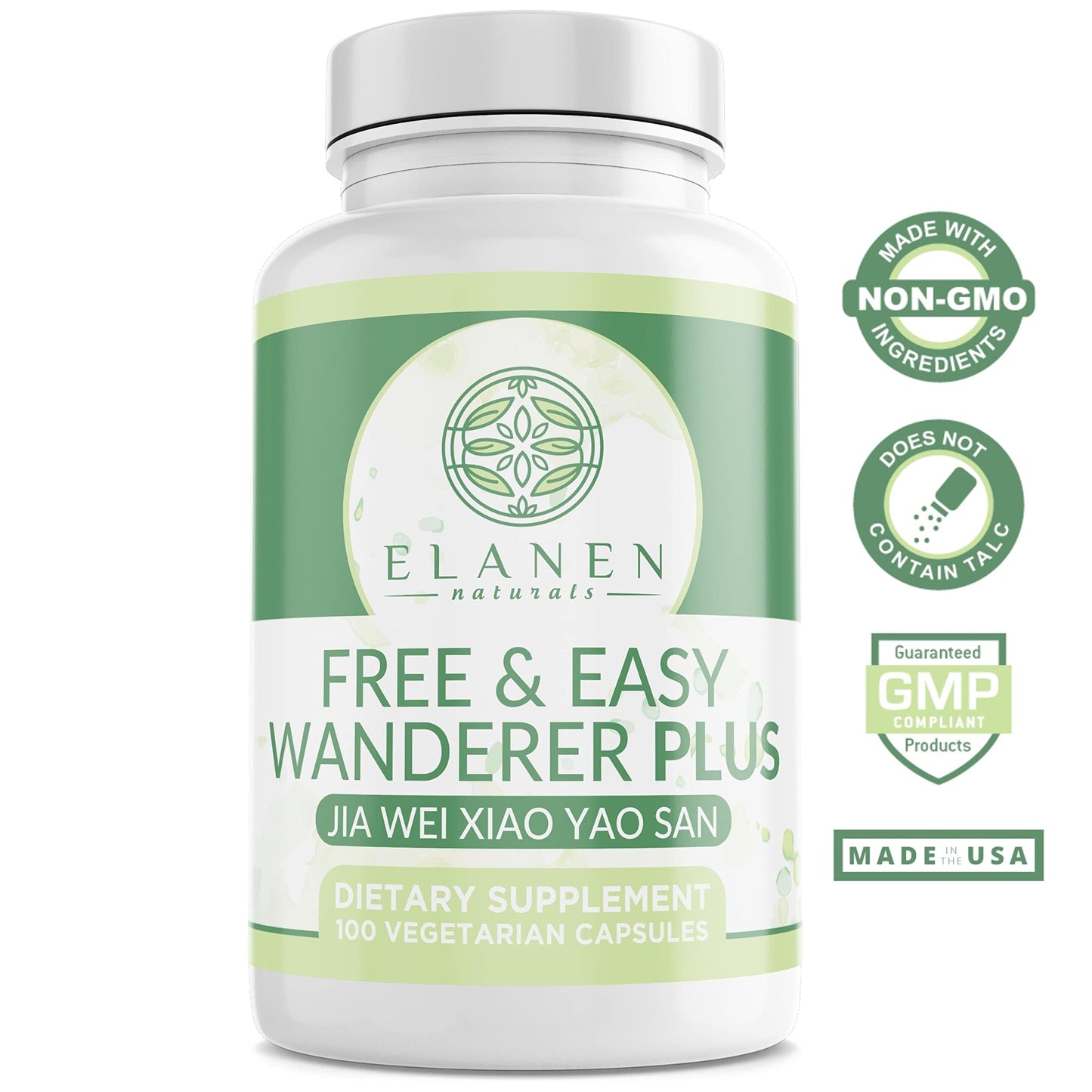 Elanen Naturals Jia Wei Xiao Yao San Free and Easy Wanderer Plus Capsule, 100 Count