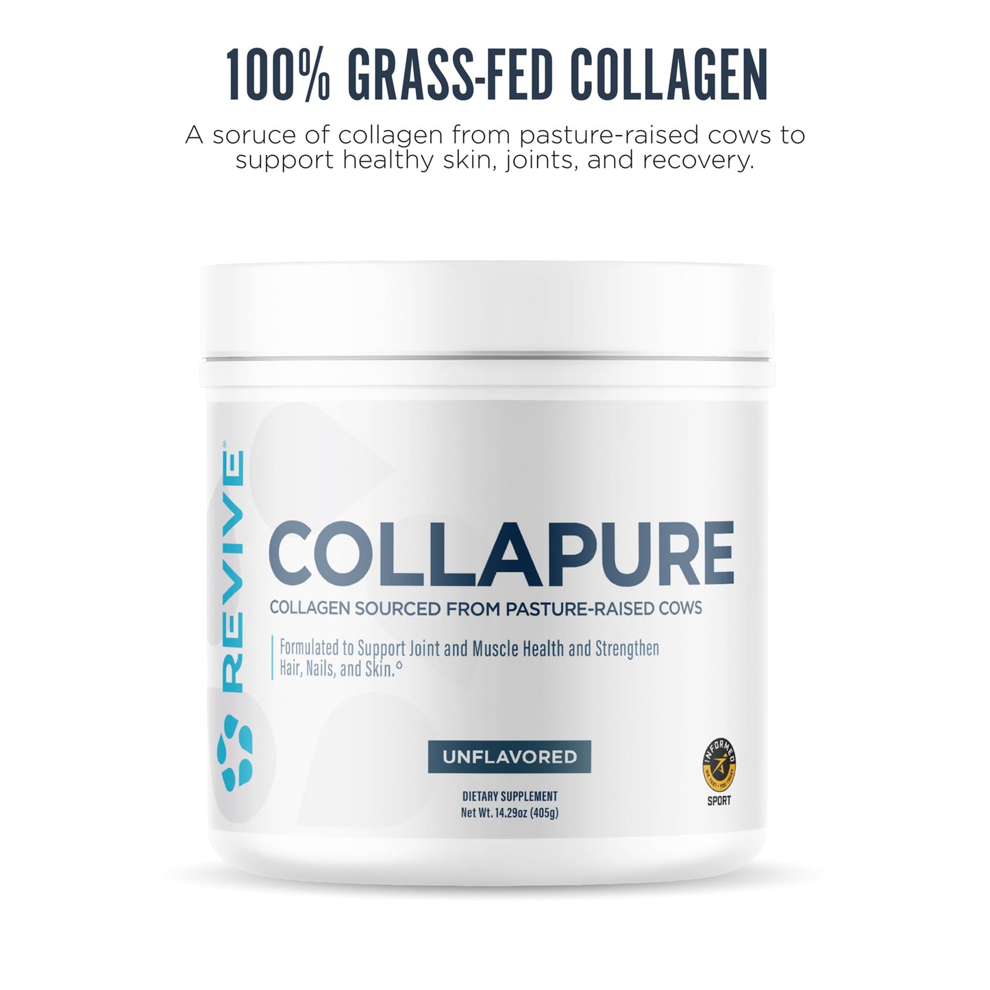 Revive CollaPURE Collagen Peptides Powder, 30 Servings