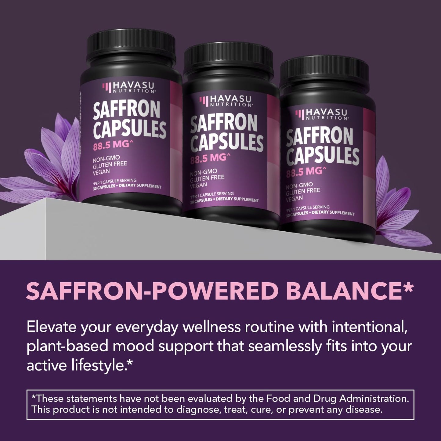 HAVASU NUTRITION Saffron Supplements Capsule, 30 Count