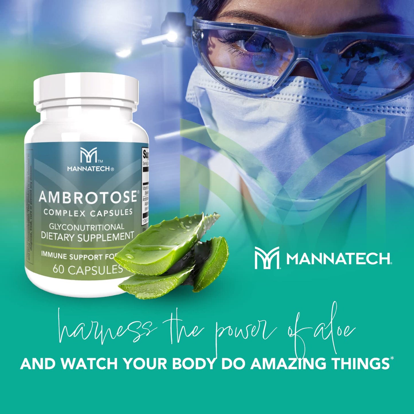 Mannatech Ambrotose Complex 60 Capsules