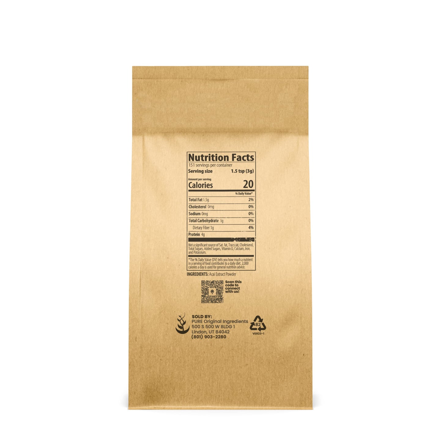 PURE ORIGINAL INGREDIENTS Beet Root, Spirulina, and Acai Powder Bundle Powder 3