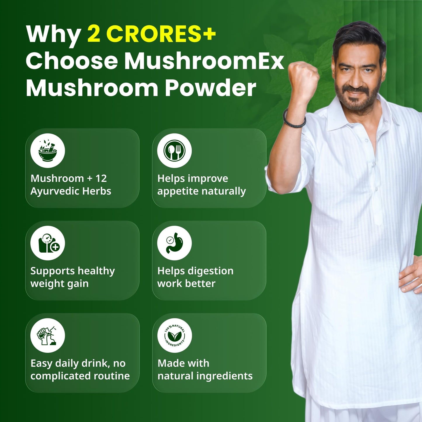 Mushroomex Mushroom Powder 100 Gram