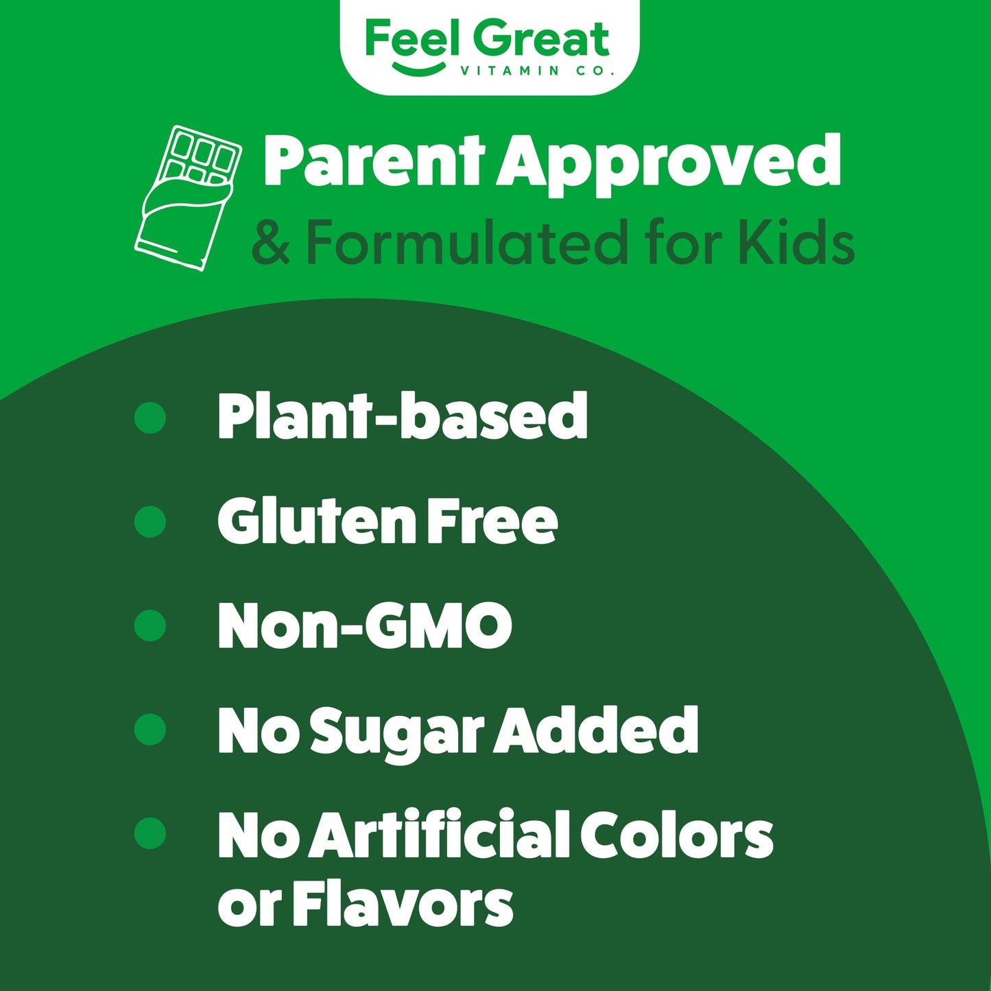 The Feel Great Vitamin Company Feel Great USDA Organic Super Greens Powder for Kids - Cocao Chocolate, 10.6 oz