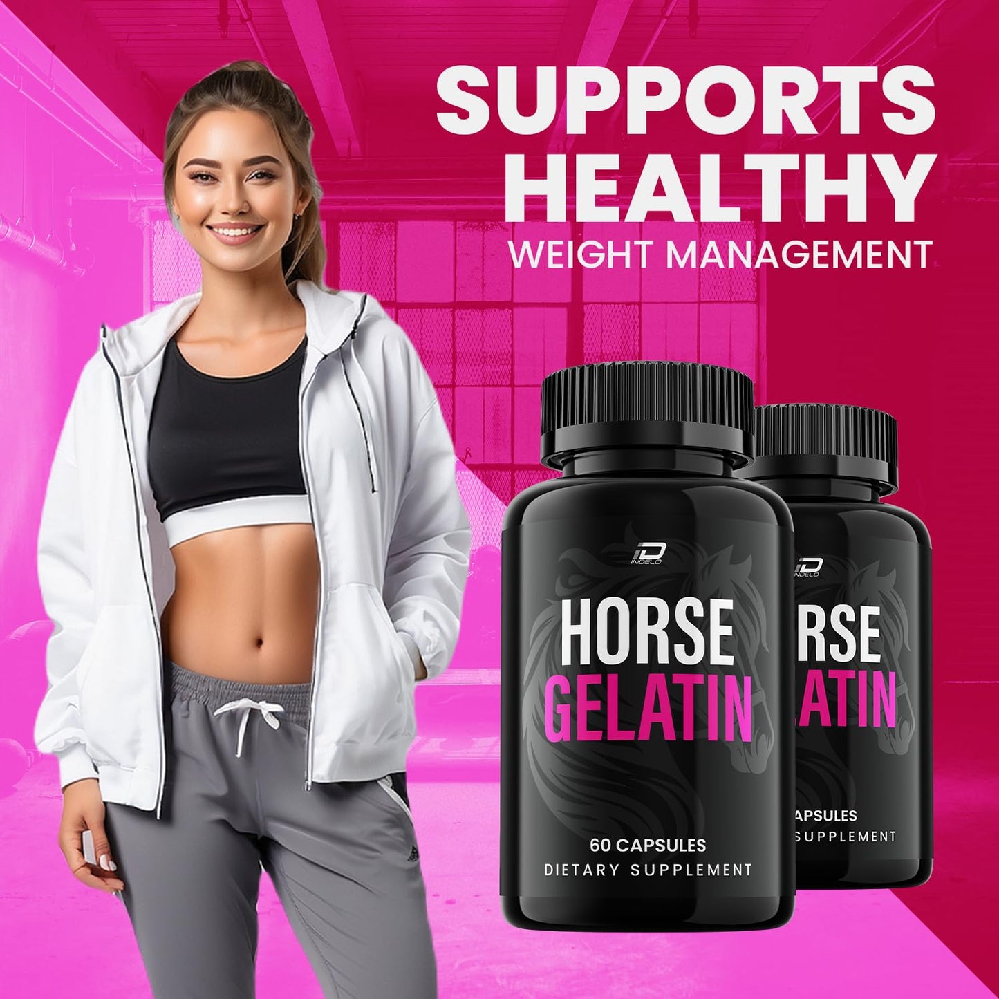 Indelo Horse Gelatin Capsules 120 Capsules