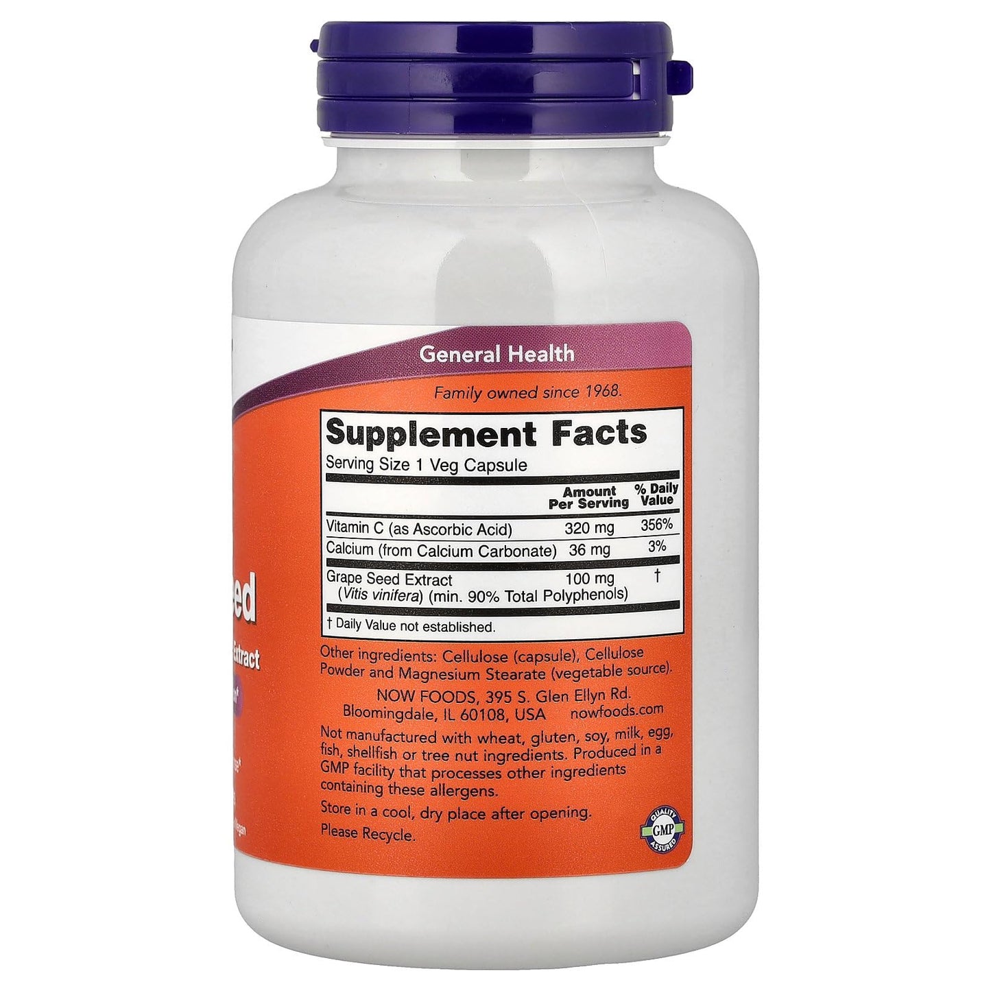 NOW Foods Grape Seed Extract Capsule 200 Count