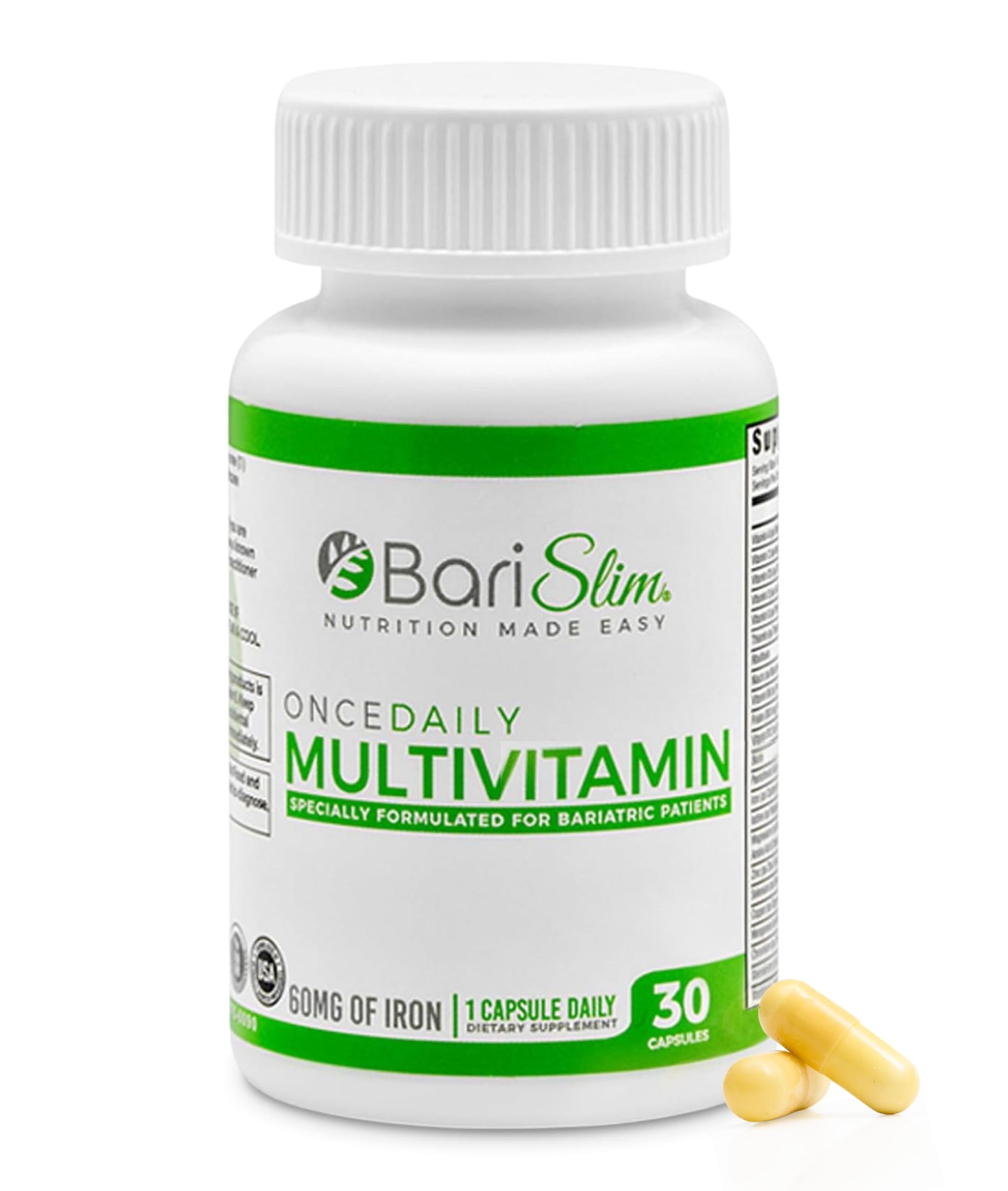 BariSlim Once Daily Bariatric Multivitamin Capsule 30 Count