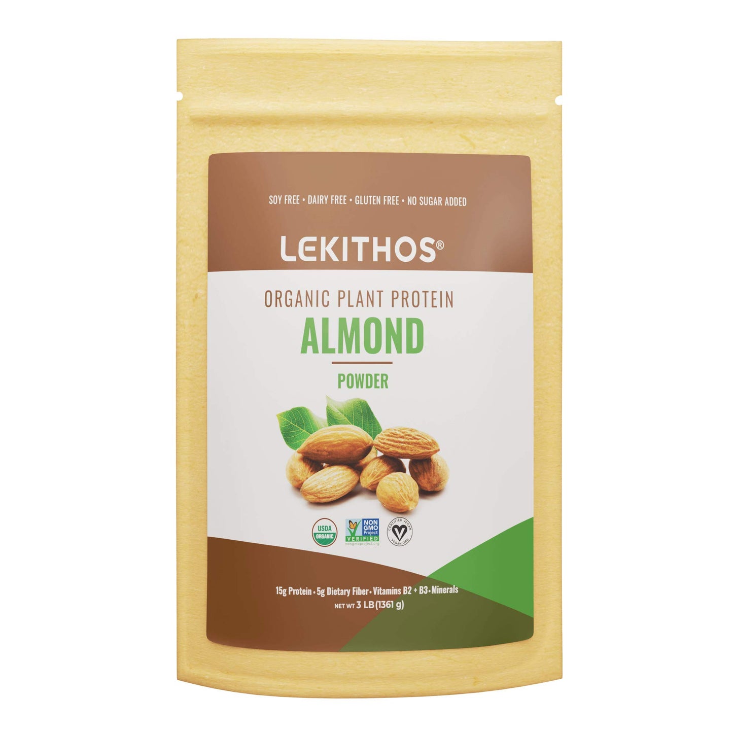 Lekithos Organic Almond Protein Powder 48