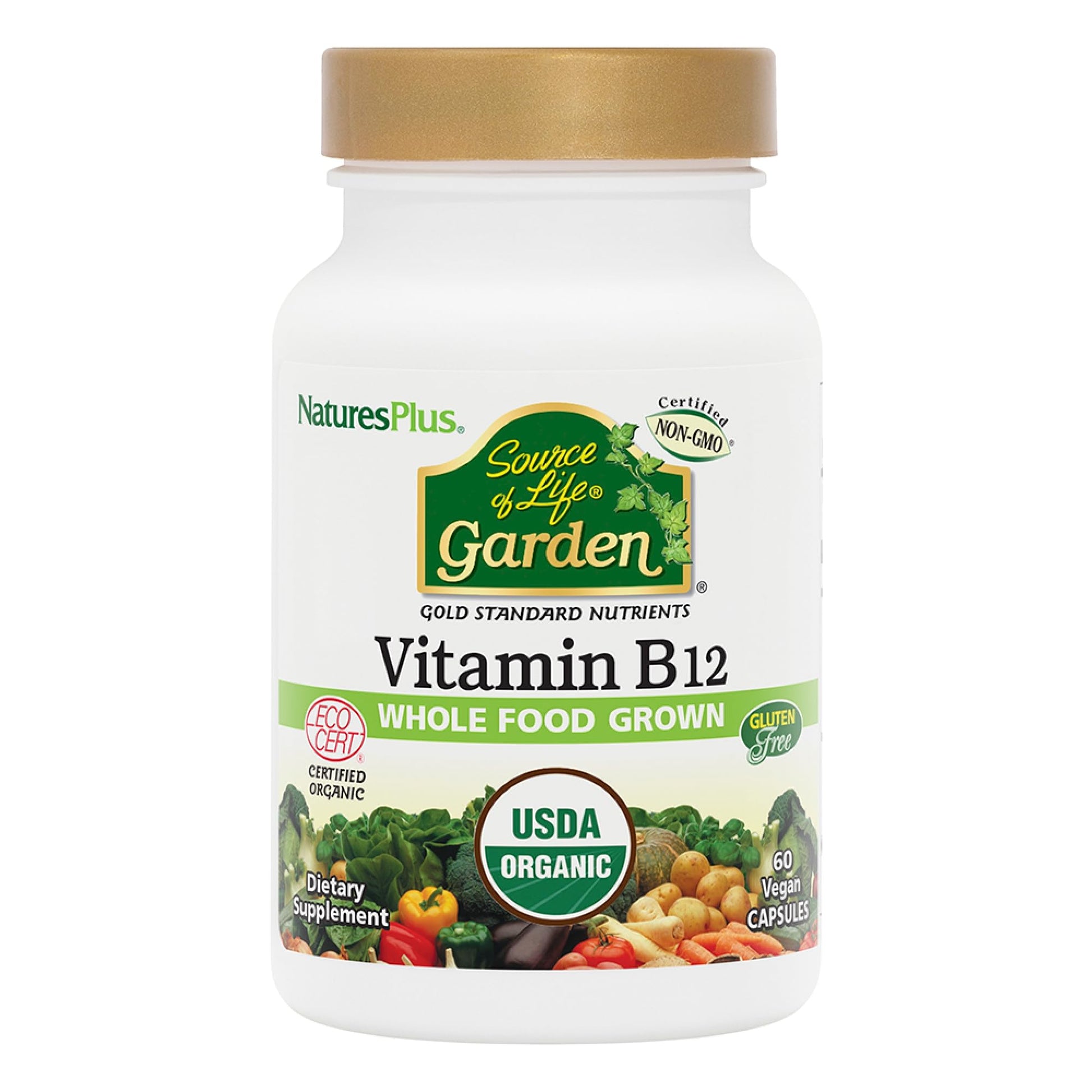 NaturesPlus Source of Life Garden Vitamin B12 Capsule 120