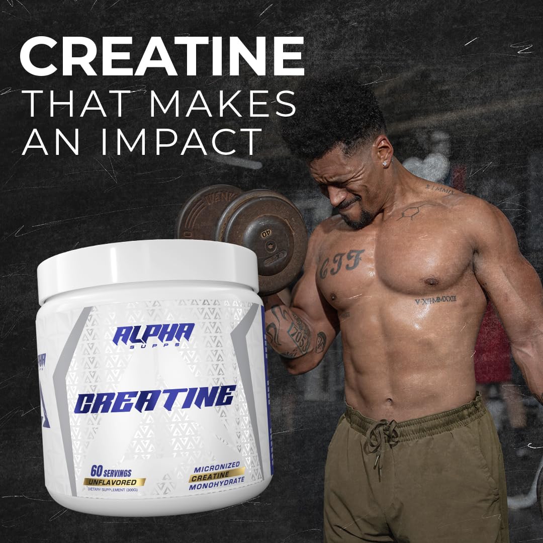 Alpha Supps Alpha Creatine Monohydrate Powder 10.6 Ounce