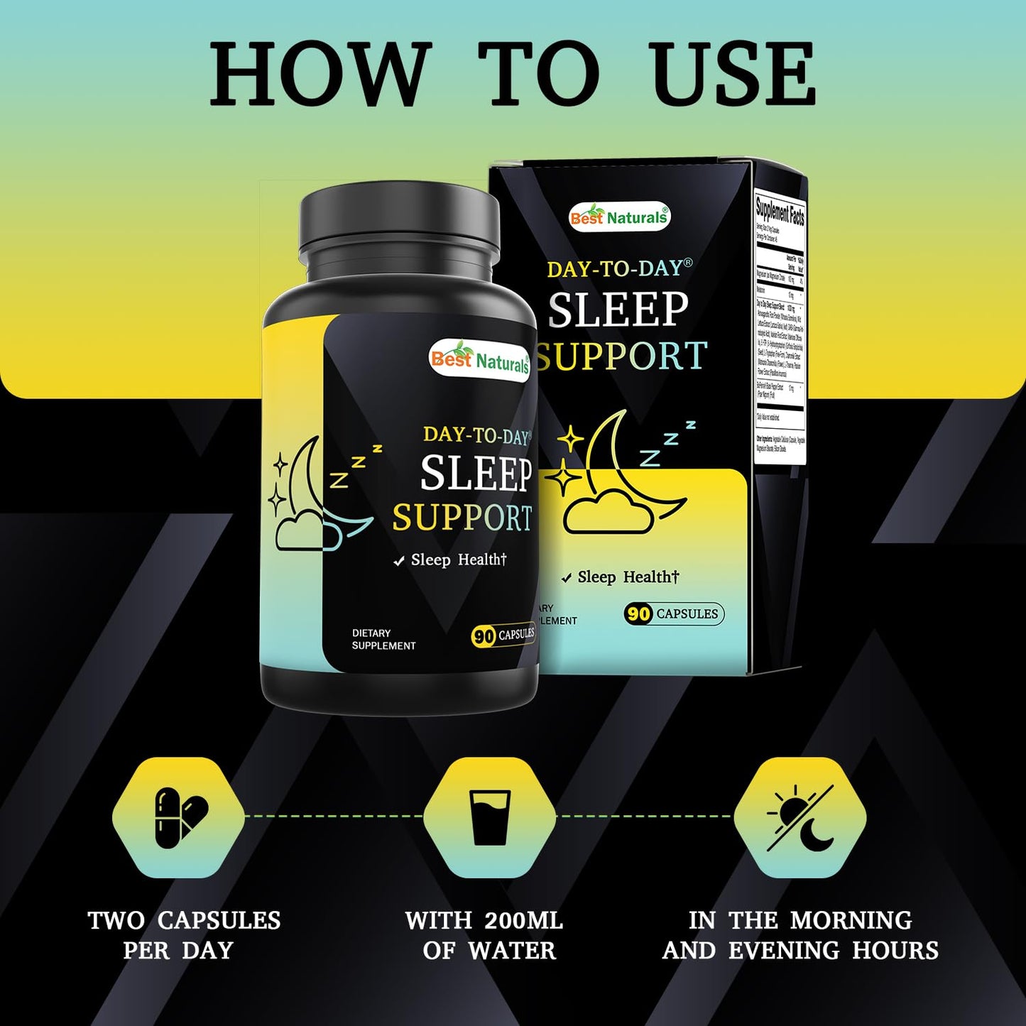 Best Naturals Day-to-Day Sleep Support Capsule, 90 Count