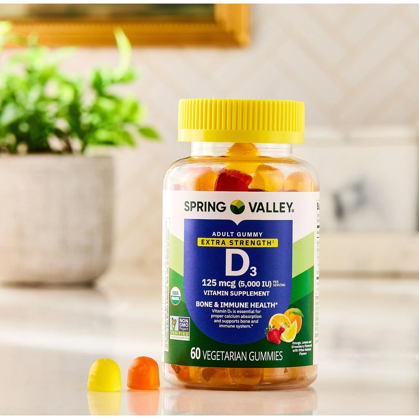 SUREFECT Vitamin D3 125mcg (5,000 IU) Gummies, 60 Count