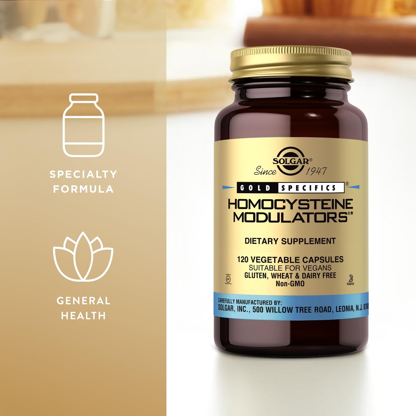 Solgar Homocysteine Modulators Capsules, 120 Count