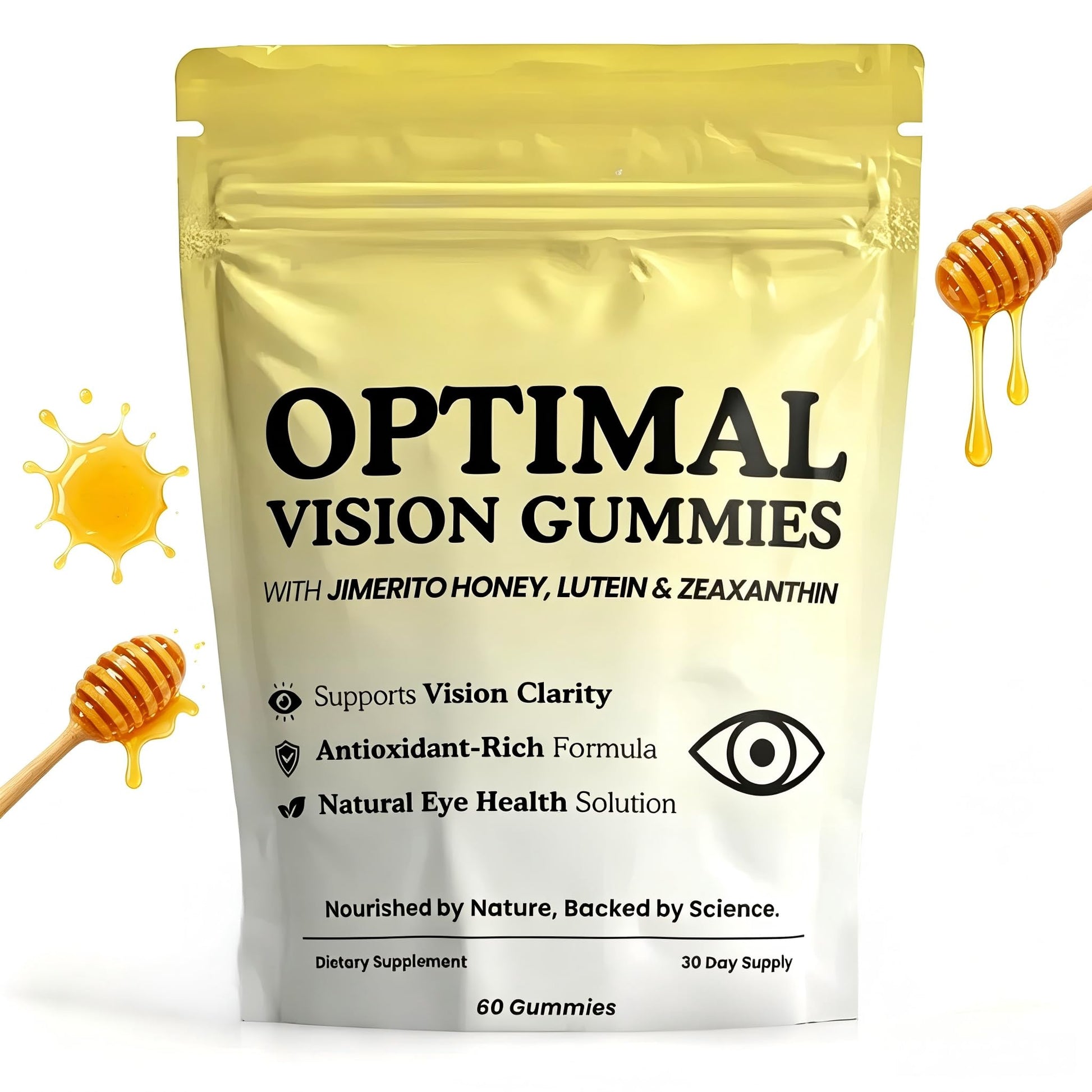 Yeloart Clear Vision Gummies 60 Count