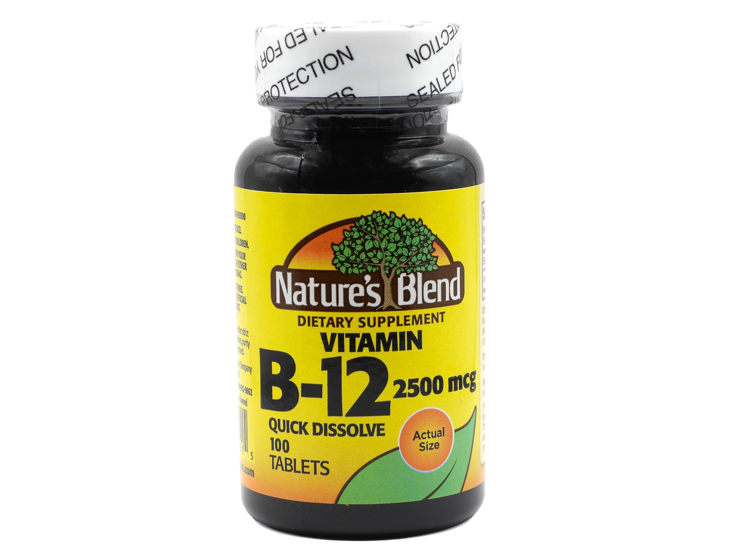 Nature's Blend Vitamin B-12 2500mcg Tablets, 100 Count