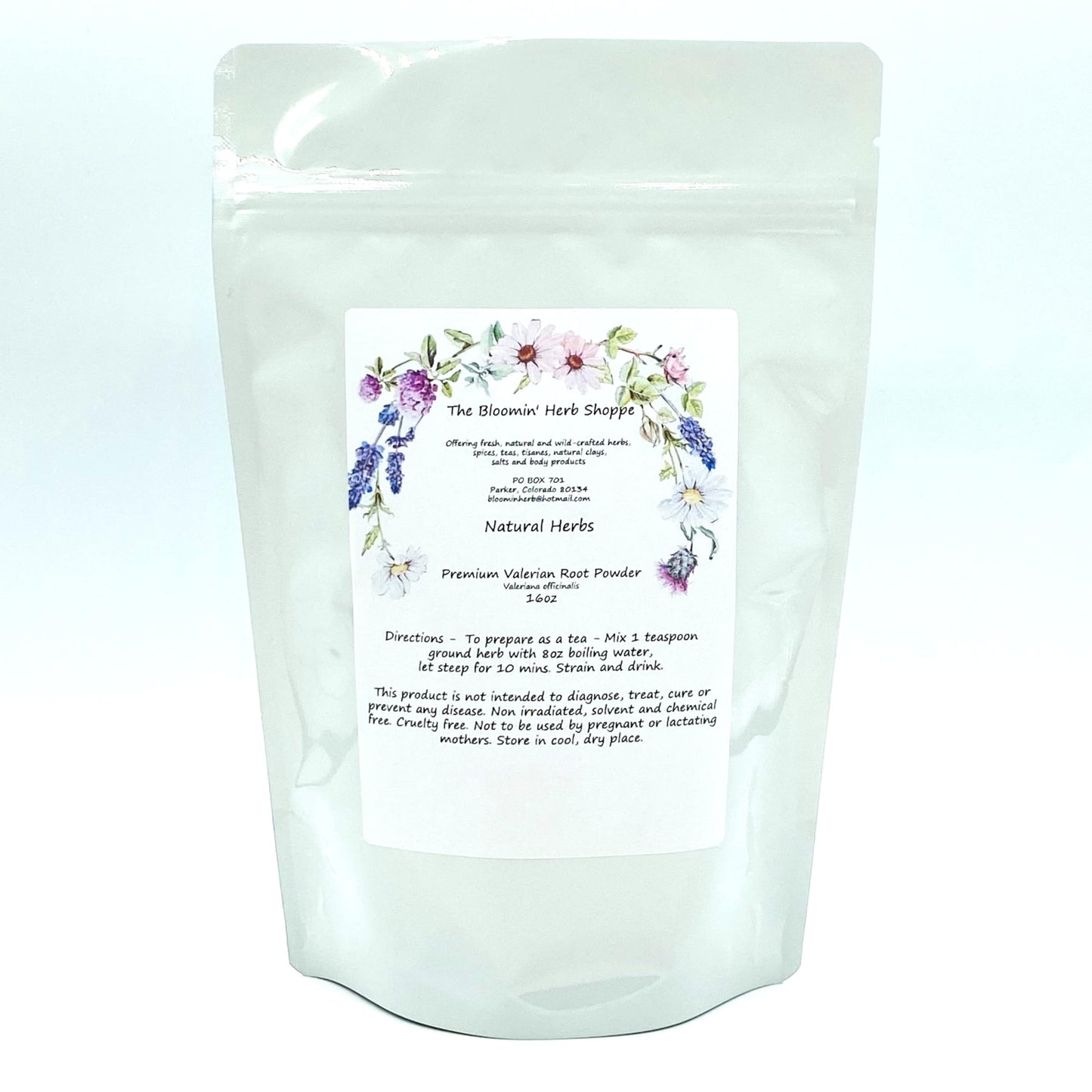 The Bloomin' Herb Shoppe Premium Valerian Root Powder, 16 Ounce