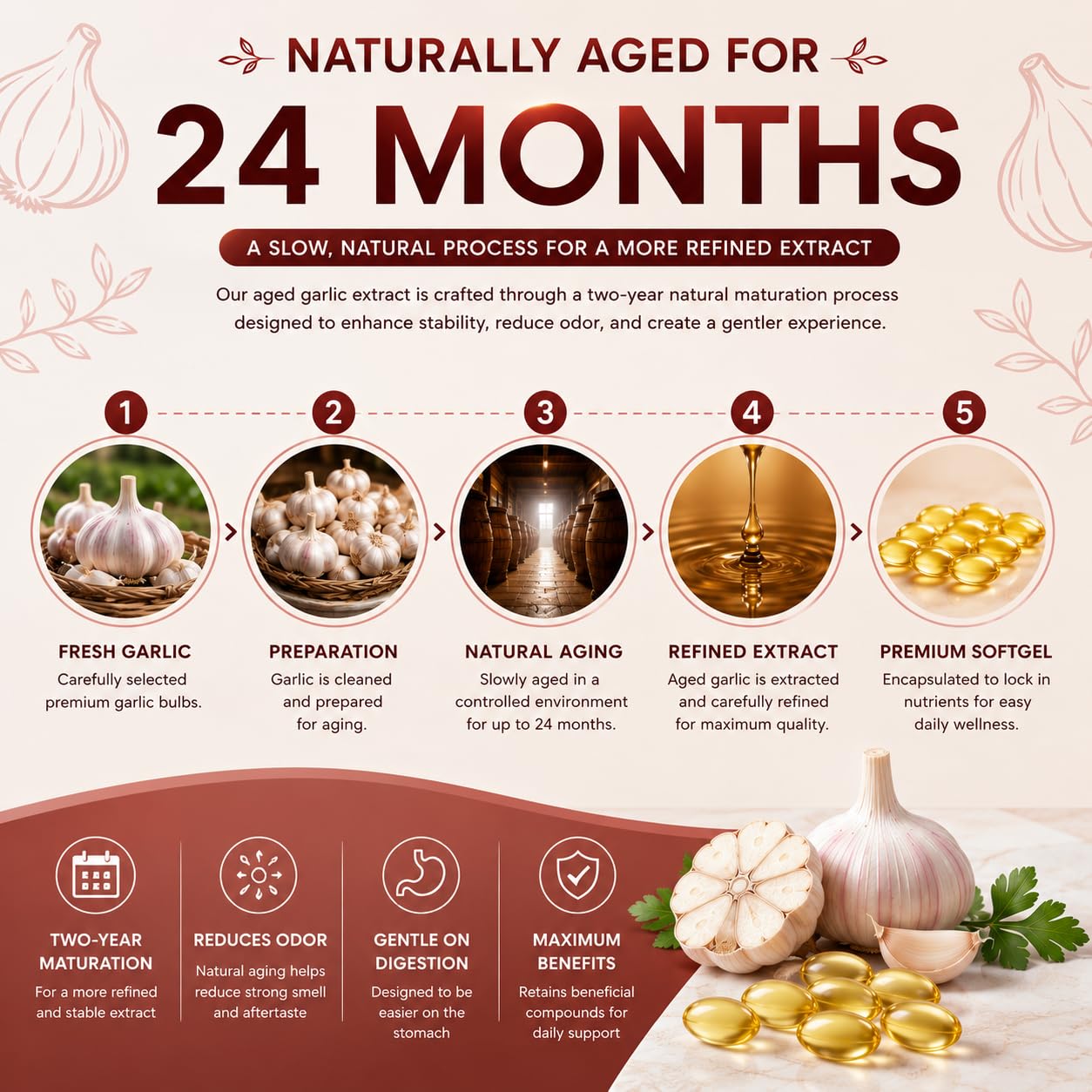 ELARE Aged Garlic Extract Softgels 1 Count