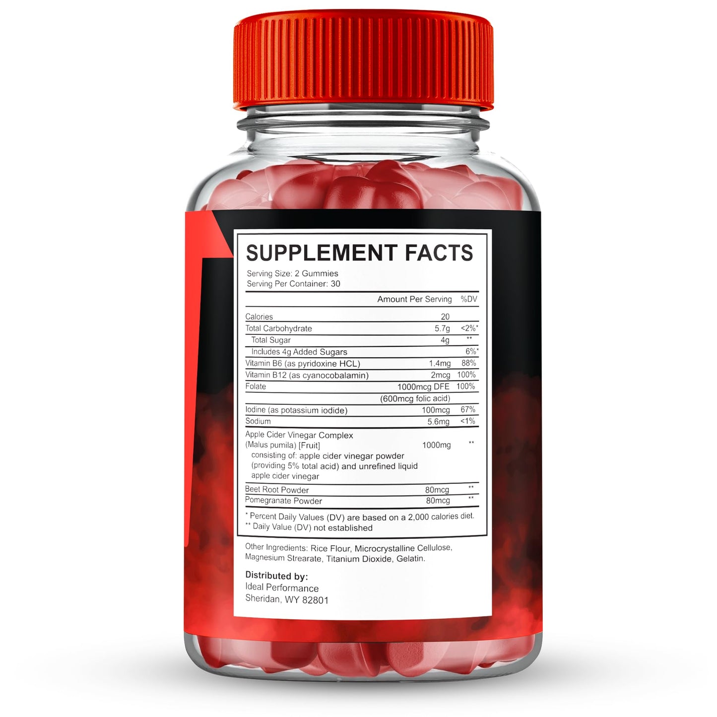 IDEAL PERFORMANCE Vigor Boost Gummies, 60 Count