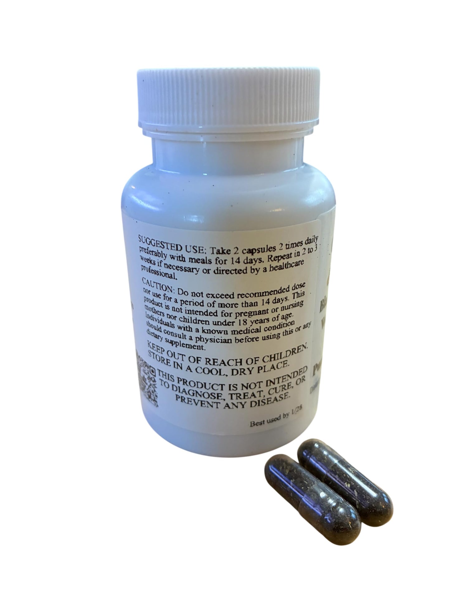 3D's Essentials Black Walnut Wormwood Complex with Clove and Pumpkin Seed Capsules 56
