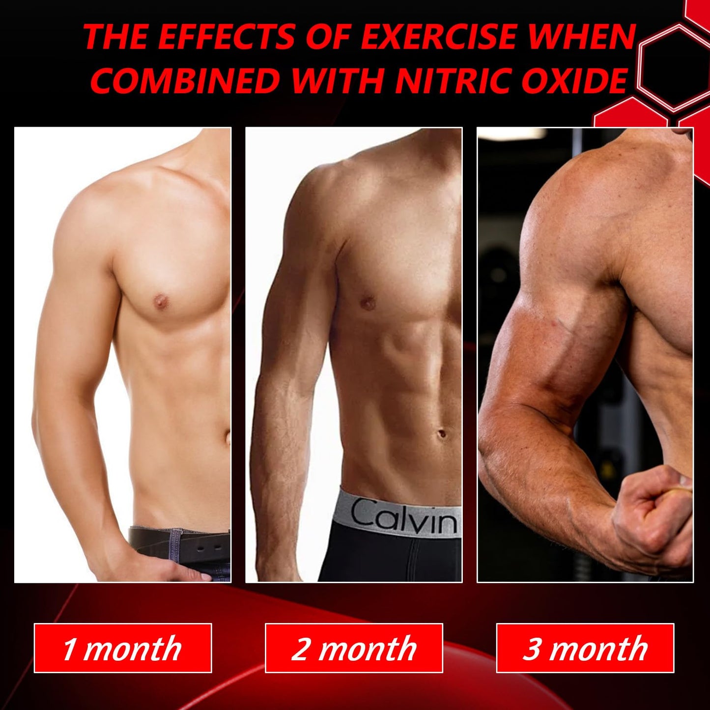 Deepure Nitric Oxide Supplement Pre Workout Capsules with L-Arginine, 60 Capsules
