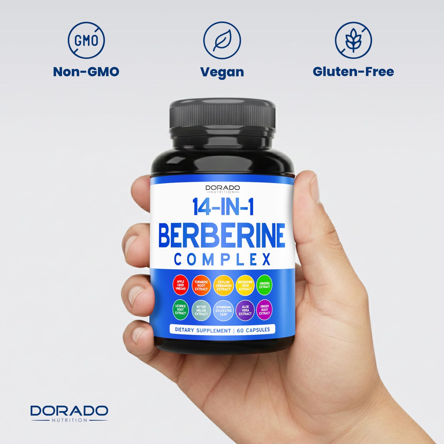 DORADO NUTRITION GLP-1 Supplement 14 in 1 Formula for Women & Men Capsule 60 Count