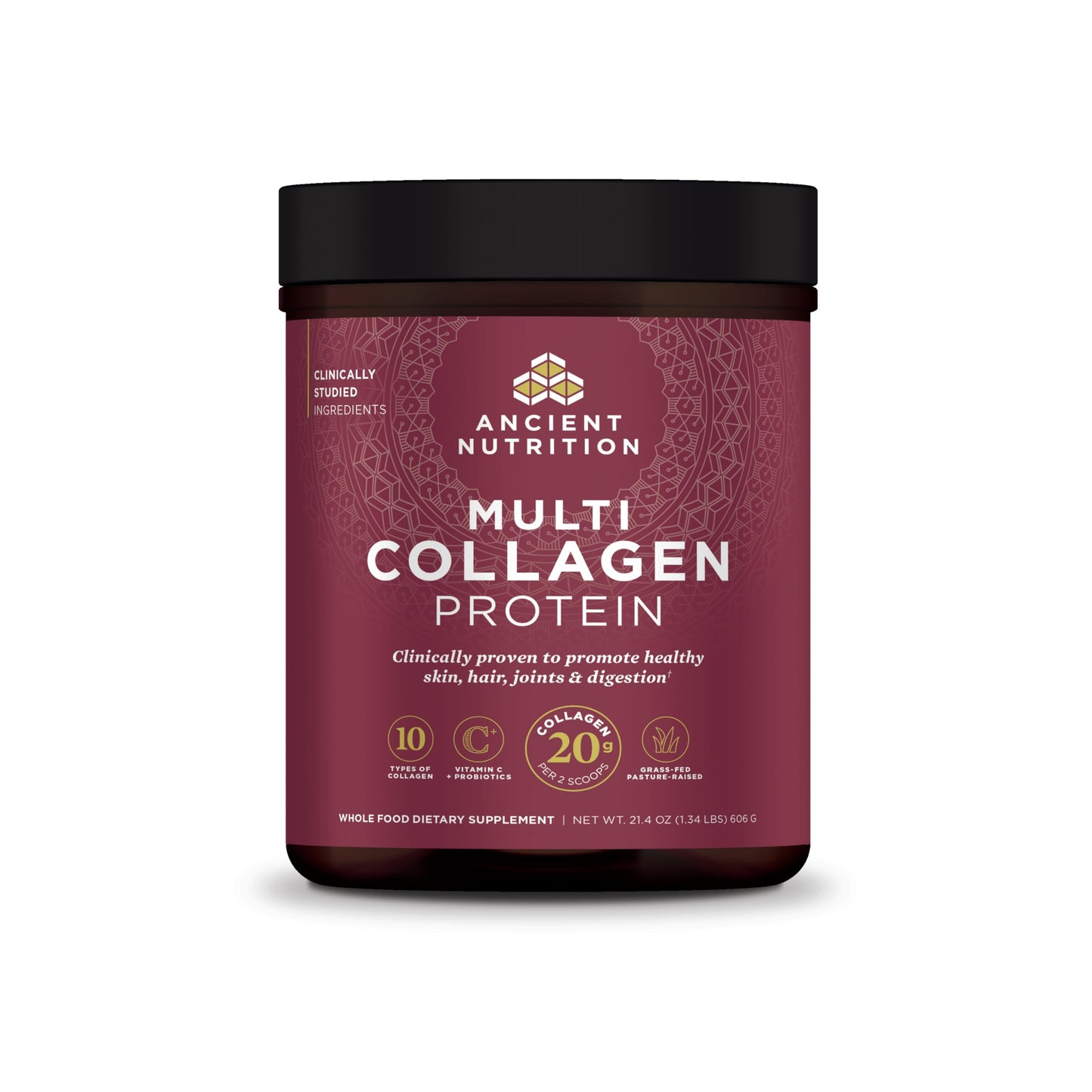 Ancient Nutrition Collagen Peptides Powder, Multi Collagen Protein, Unflavored, 60 Servings