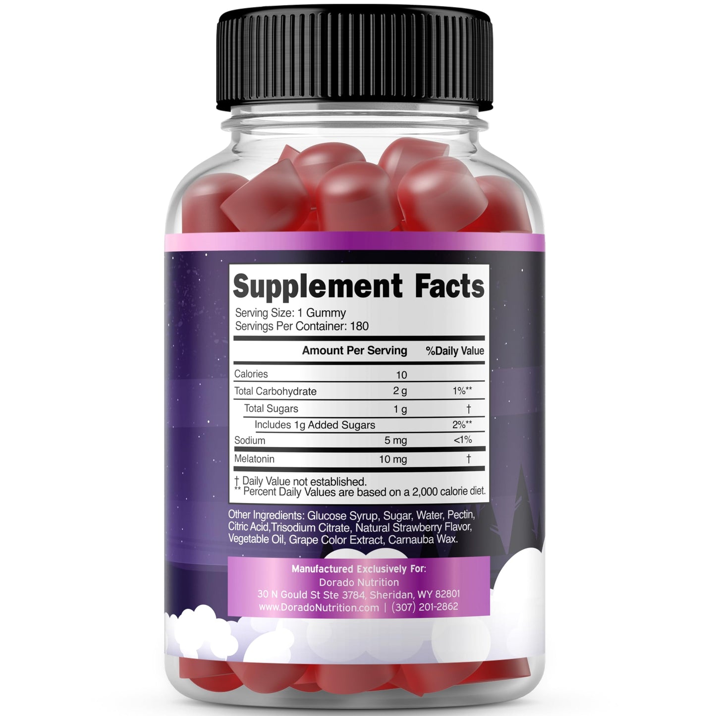 Dorado Nutrition Melatonin 10mg Gummy 180